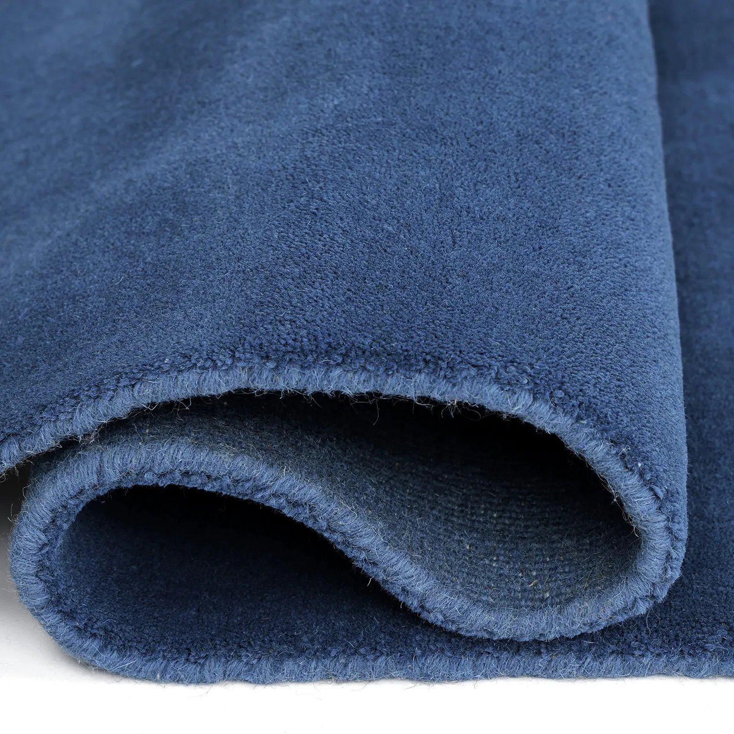Wollteppich - Rozel Handloom Wool Premium (marineblau)