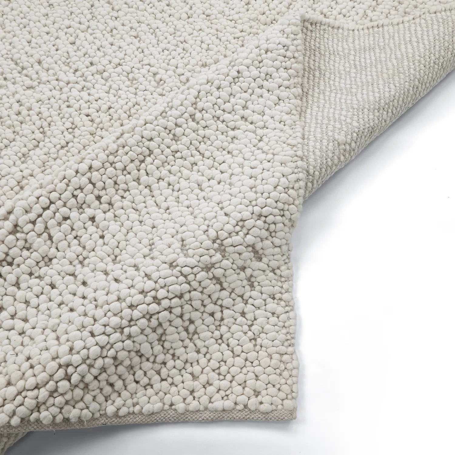 Wollteppich - Sala Irregular Wool Bubble (creme)