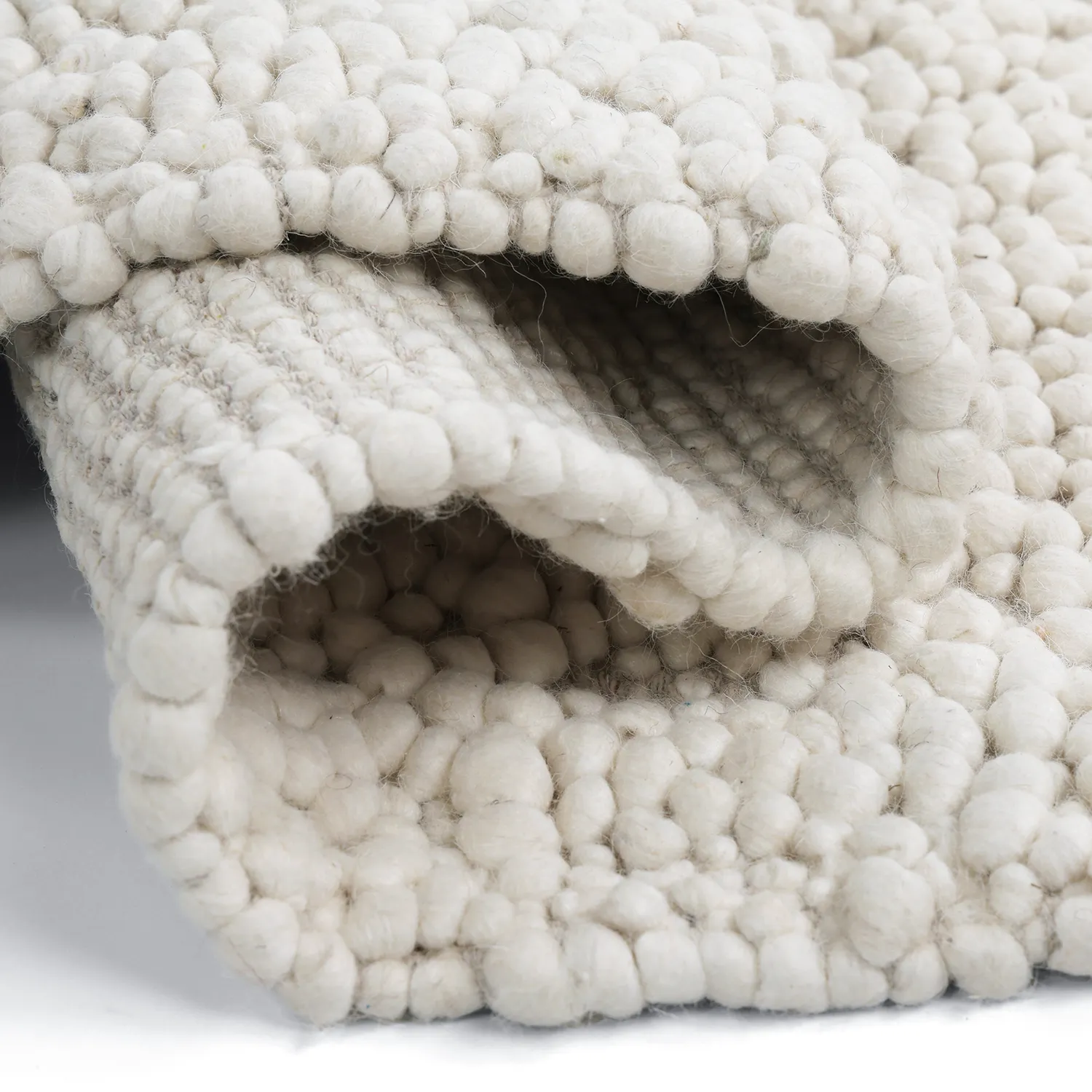 Wollteppich - Sala Irregular Wool Bubble (creme)
