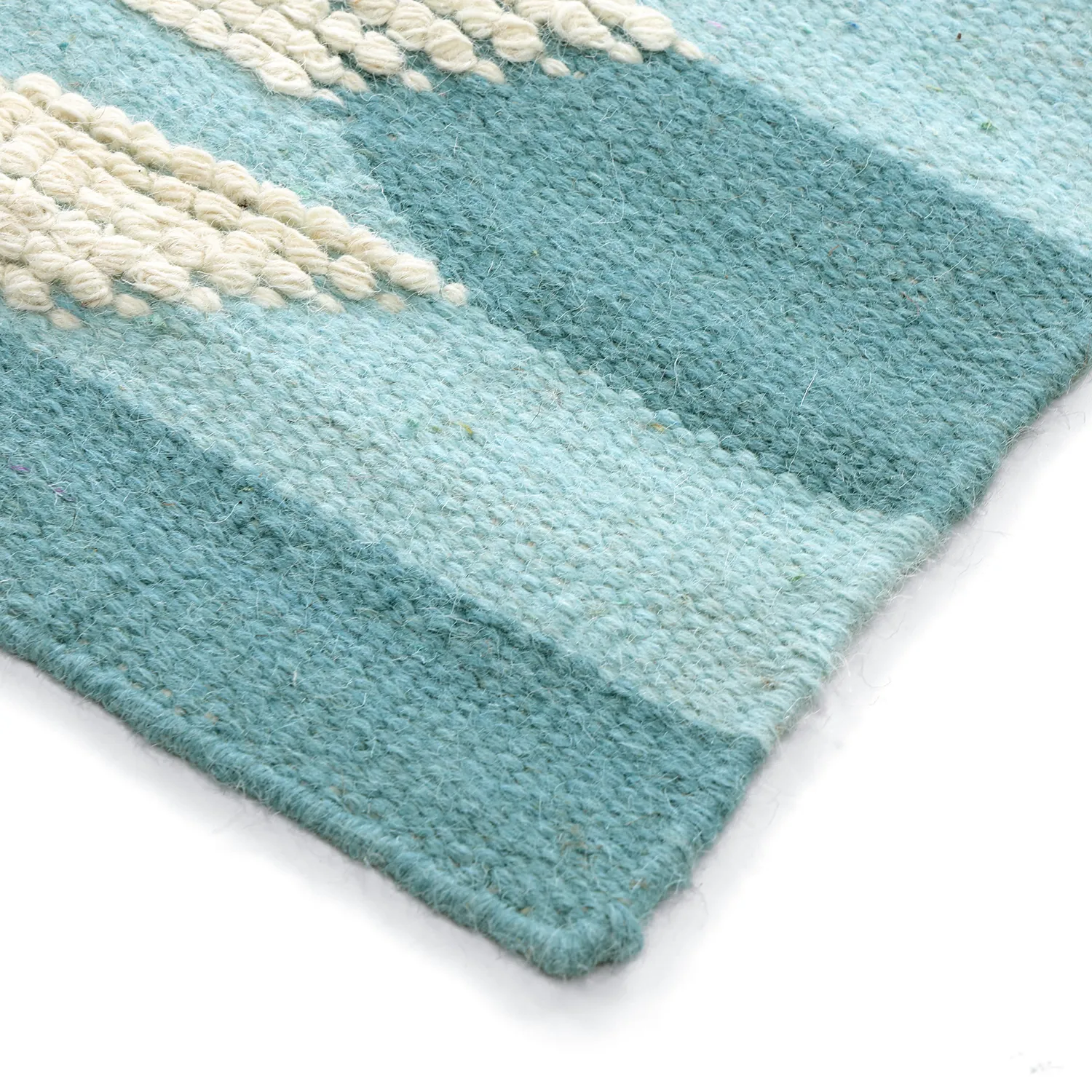 Tapis de laine - Serpa (bleu clair)