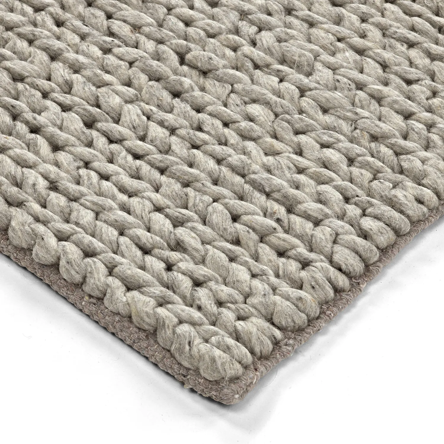 Tapis en laine - Talvia Braided Wool (gris)
