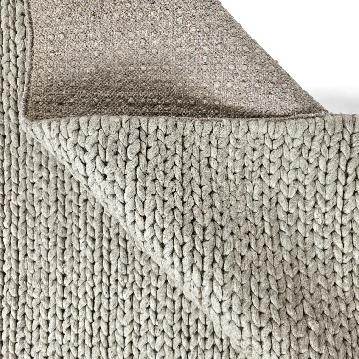 Tapis en laine - Talvia Braided Wool (gris)