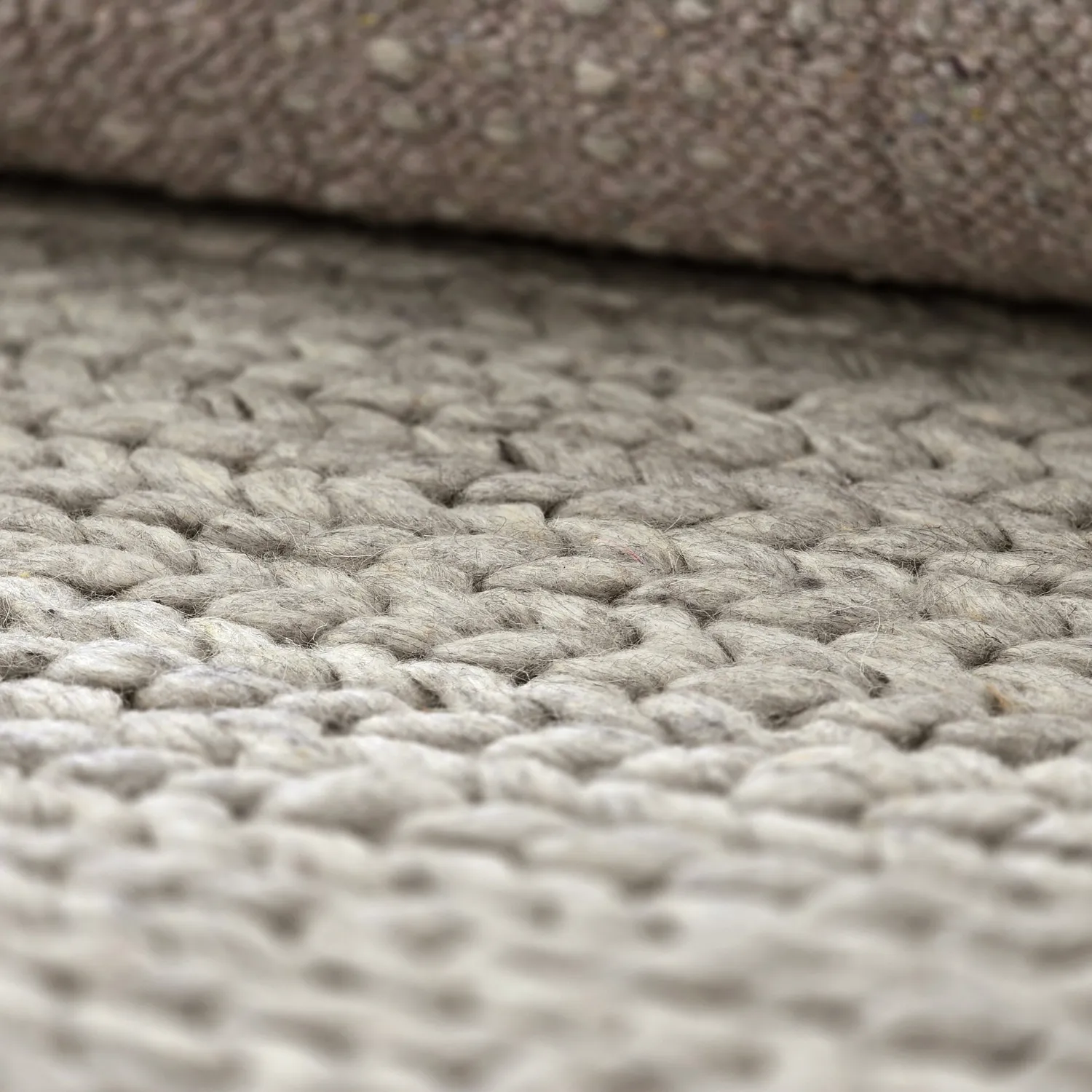 Tapis en laine - Talvia Braided Wool (gris)