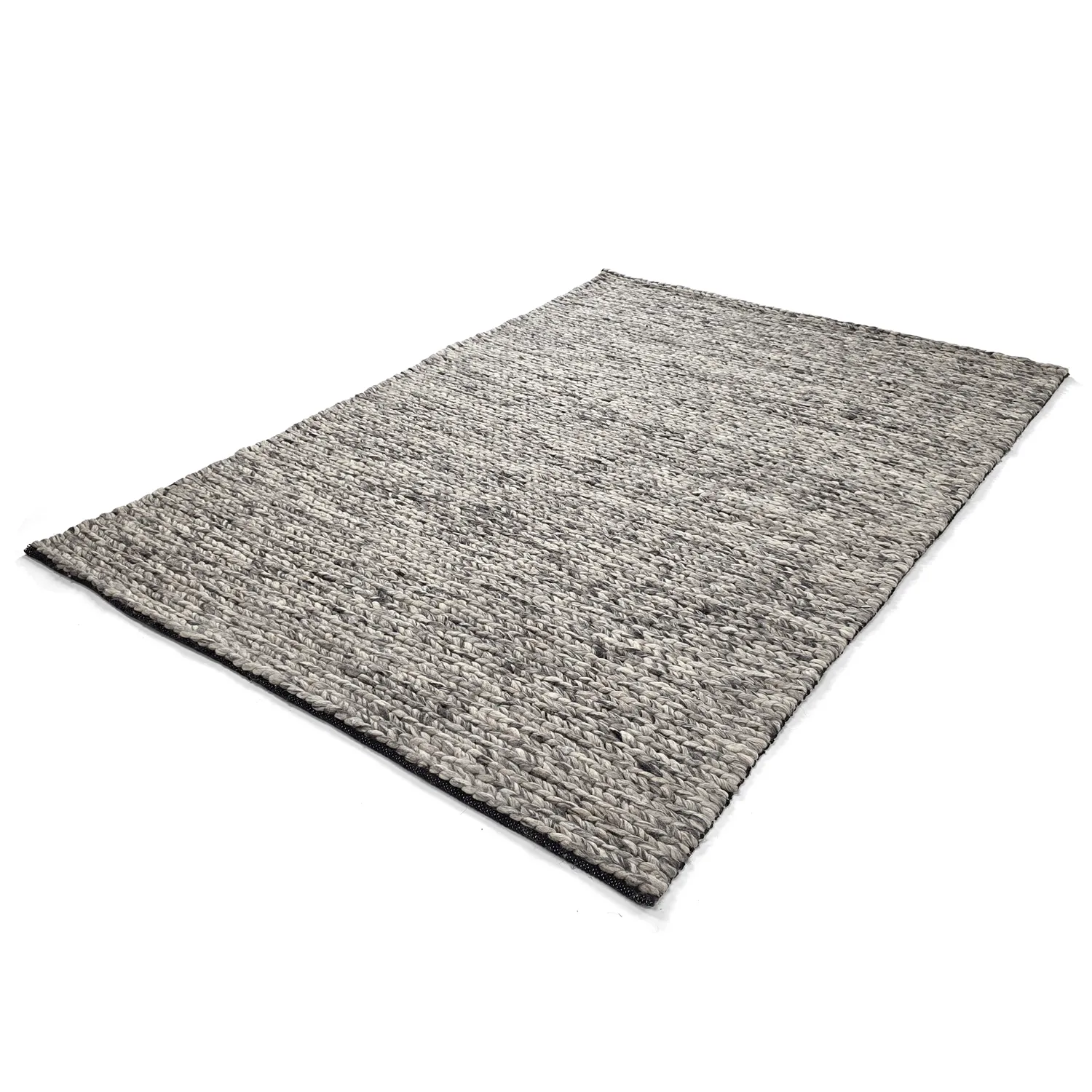 Tapis en laine - Talvia Braided Wool (gris foncé)