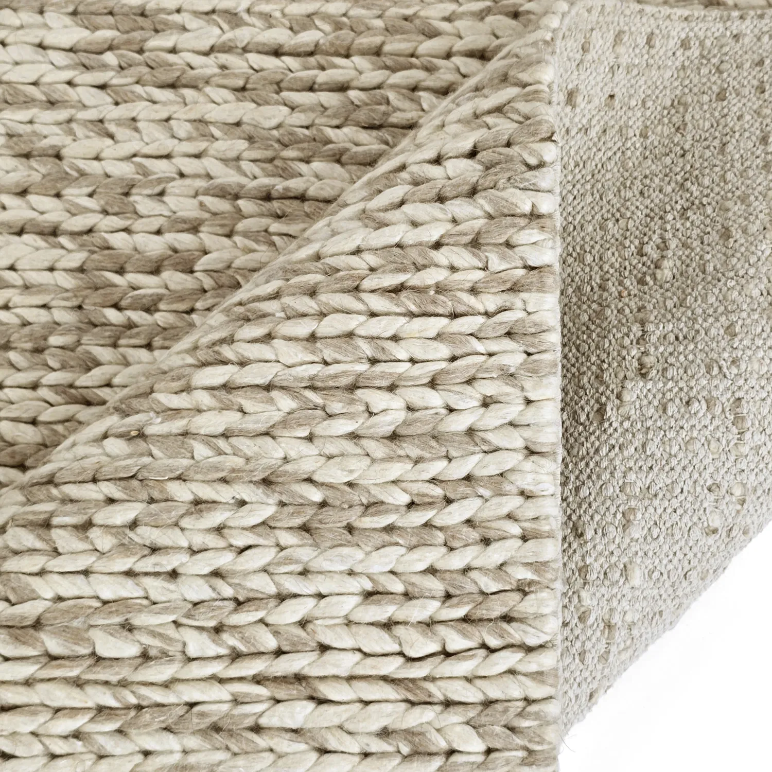 Wollteppich - Talvia Braided Wool (natur)