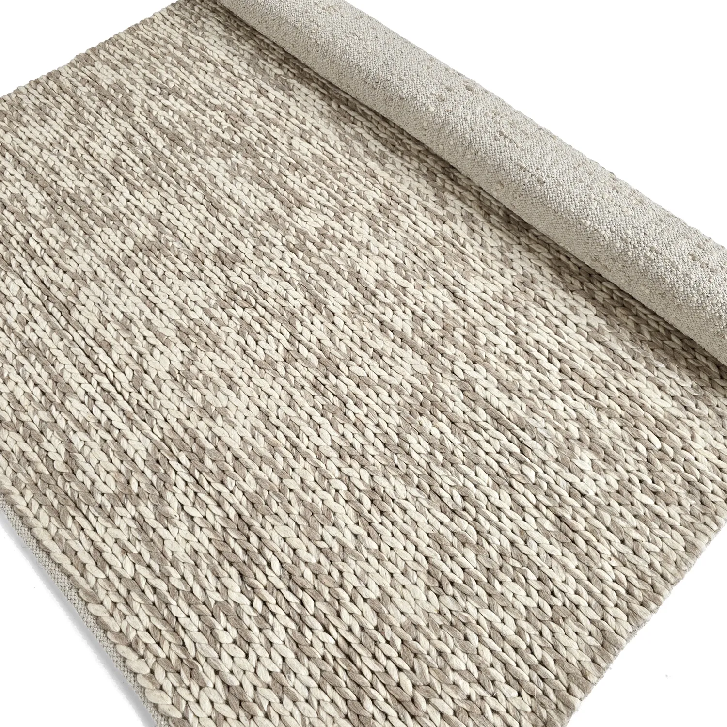 Wollteppich - Talvia Braided Wool (natur)
