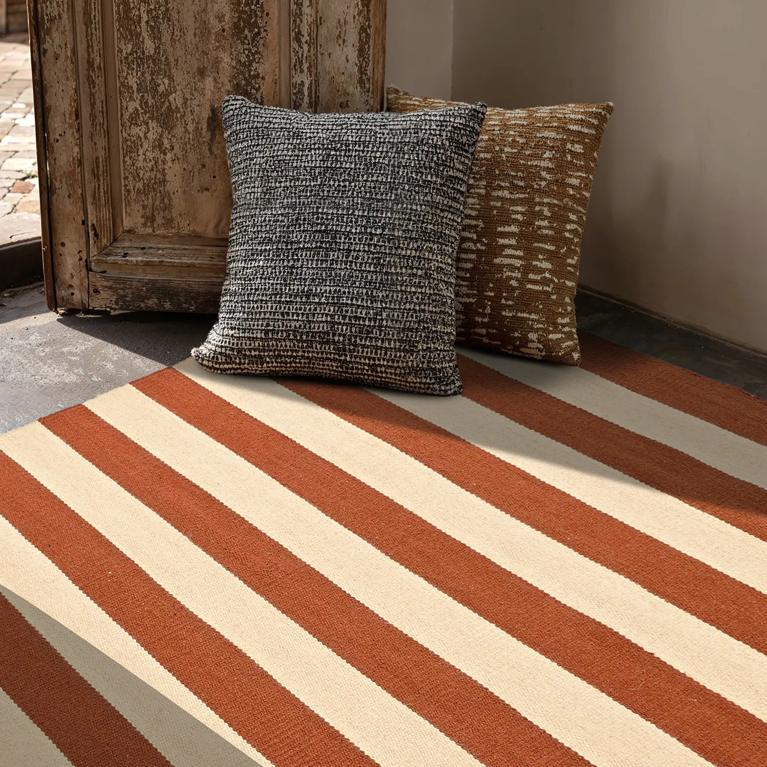 Wollteppich - Torquay (zimt/weiß)