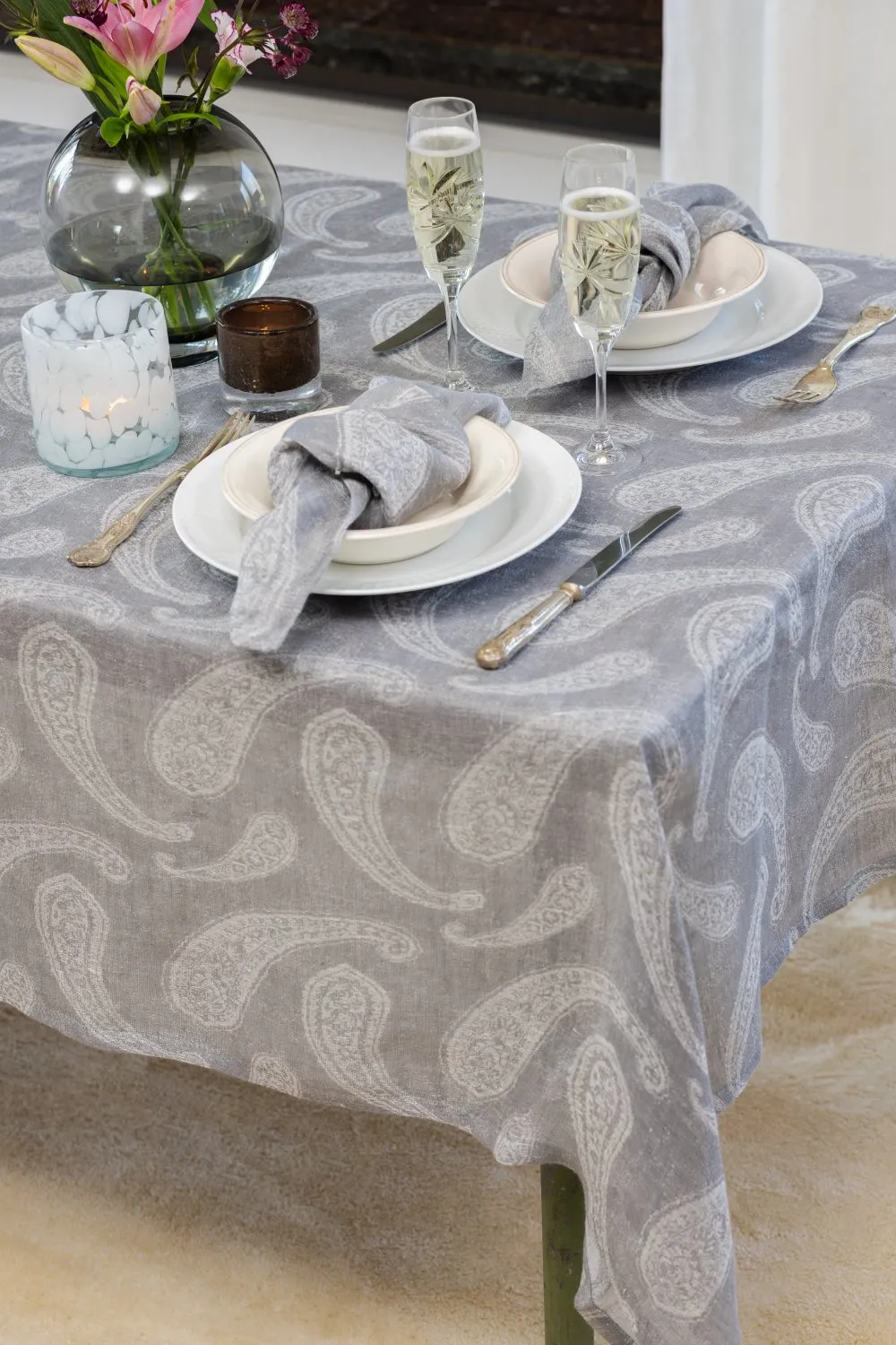Nappe en lin Uma (gris)