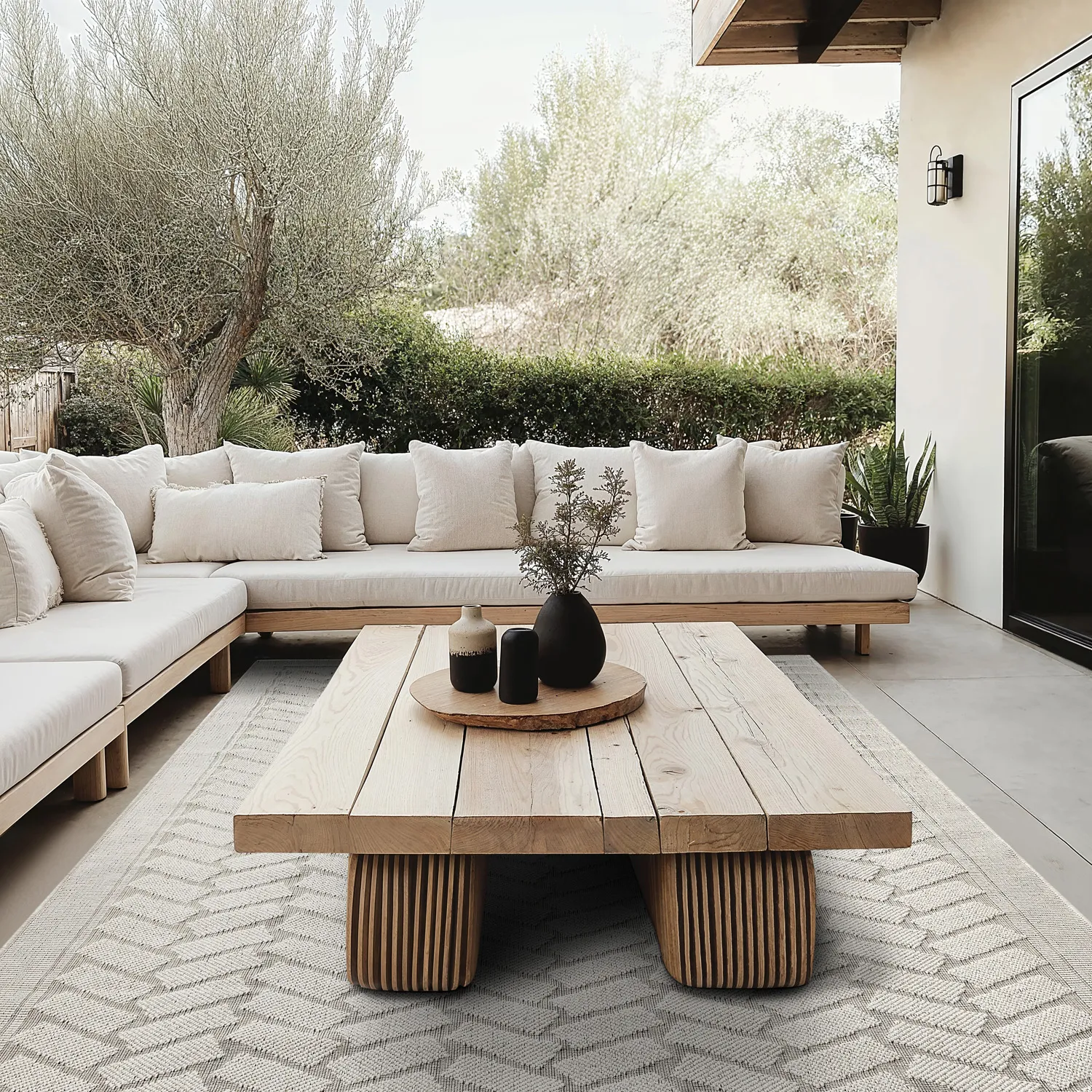 Teppich für innen und außen - Aria (cremefarben)