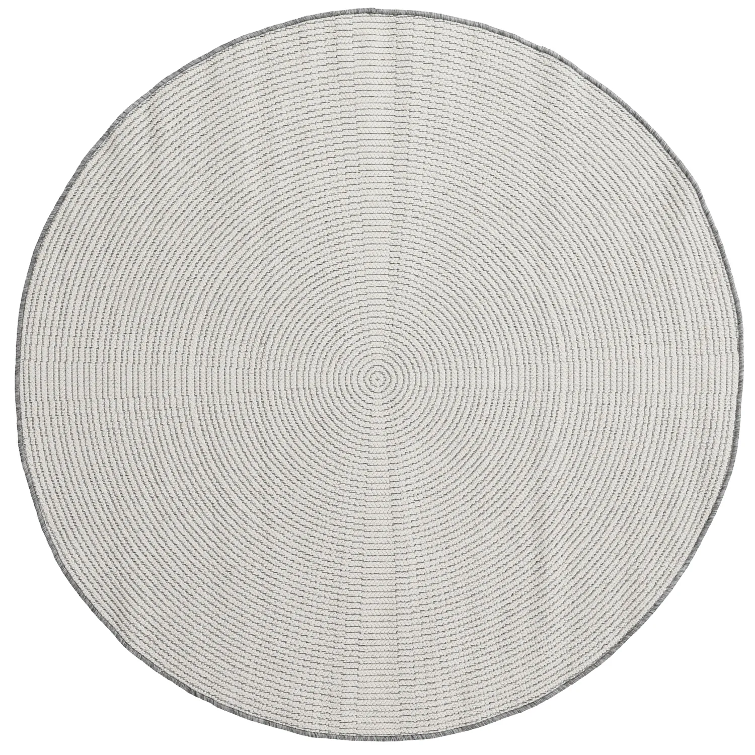Tapis rond - Intérieur/Extérieur Arlo (gris)