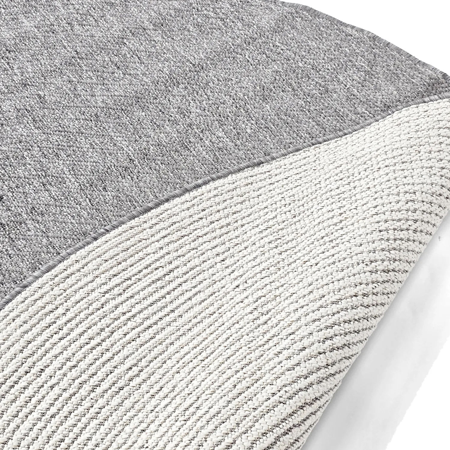 Tapis rond - Intérieur/Extérieur Arlo (gris)