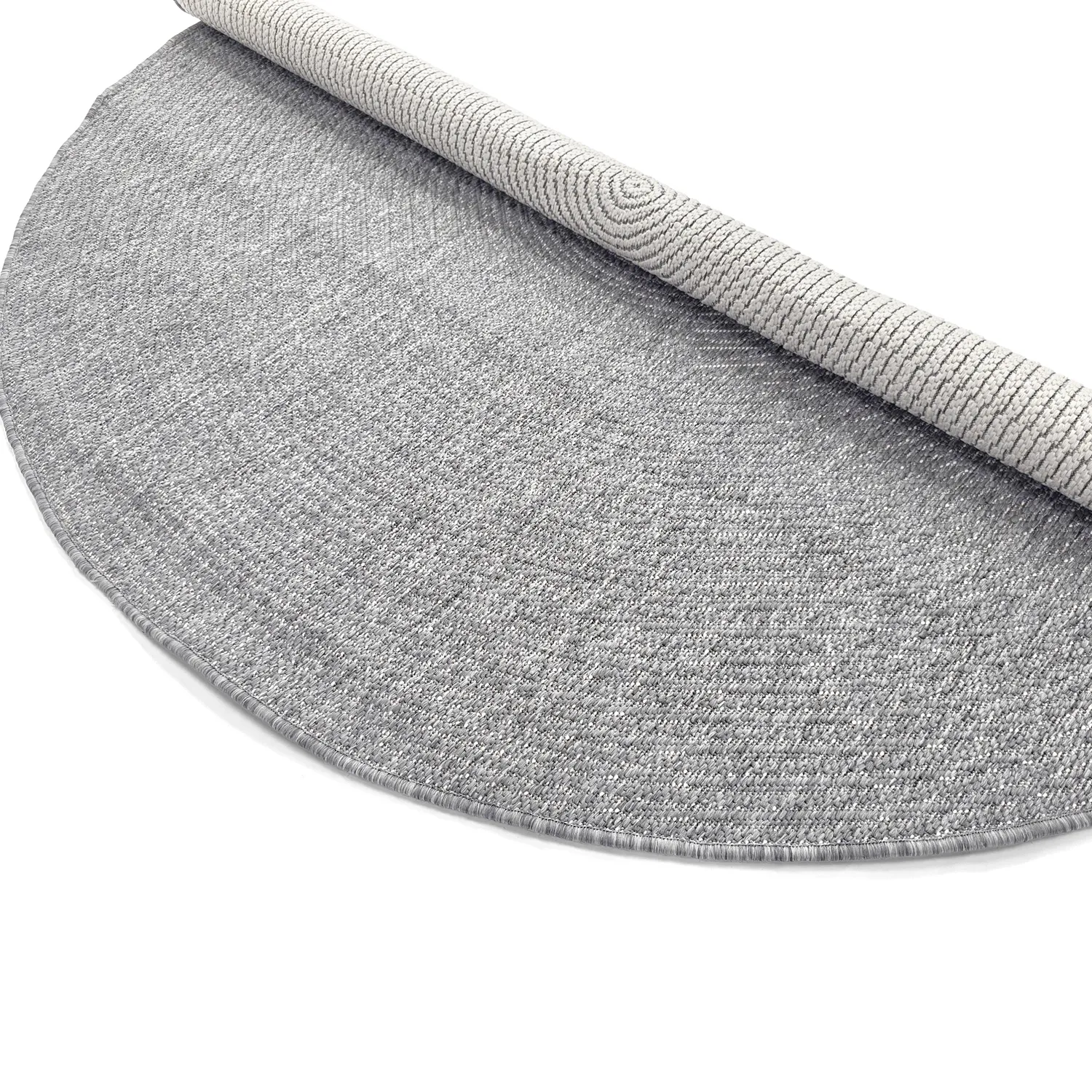 Tapis rond - Intérieur/Extérieur Arlo (gris)