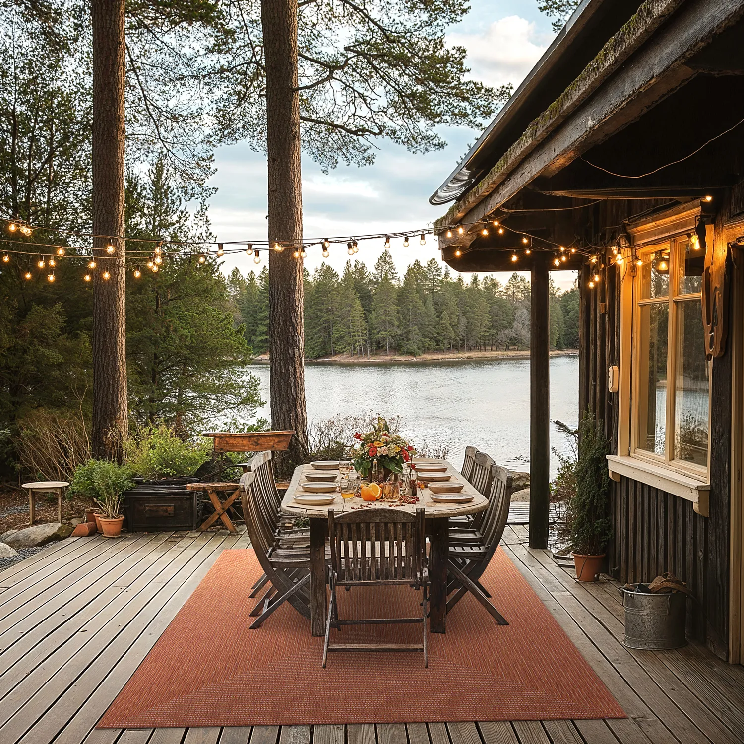 Teppich für innen und außen - Arlo (orange)