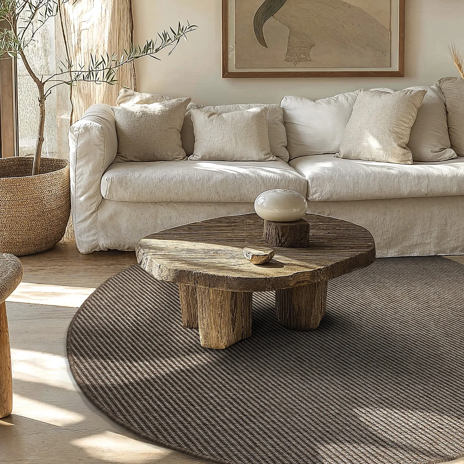 Rund Teppich - Indoor/Outdoor Bennett (beige)