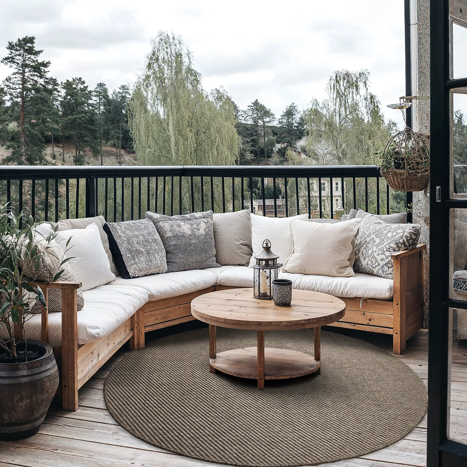 Rund Teppich - Indoor/Outdoor Bennett (beige)