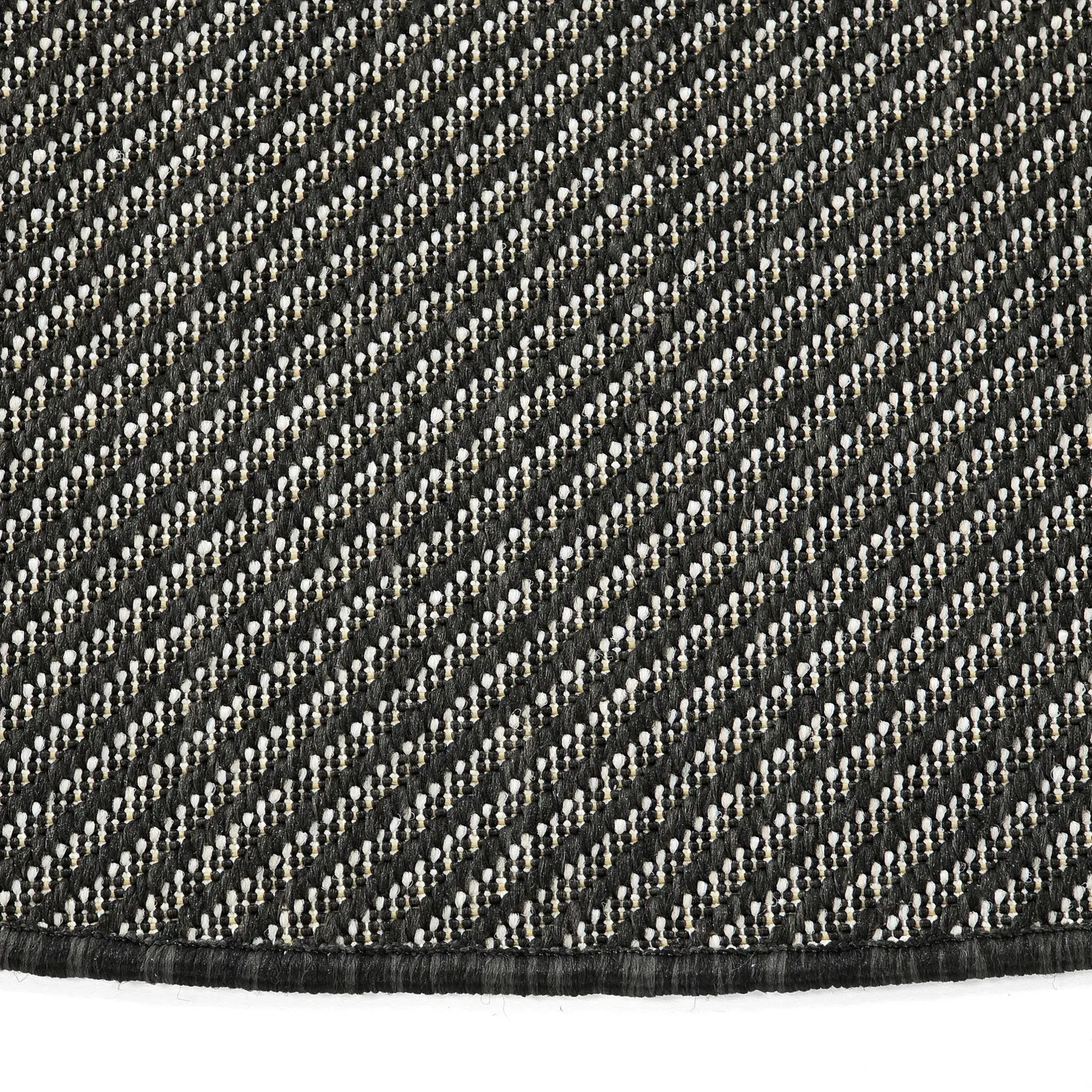 Rund Teppich - Indoor/Outdoor Bennett (schwarz)