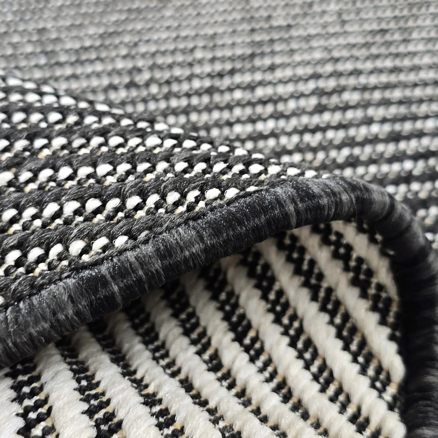 Rund Teppich - Indoor/Outdoor Bennett (schwarz)