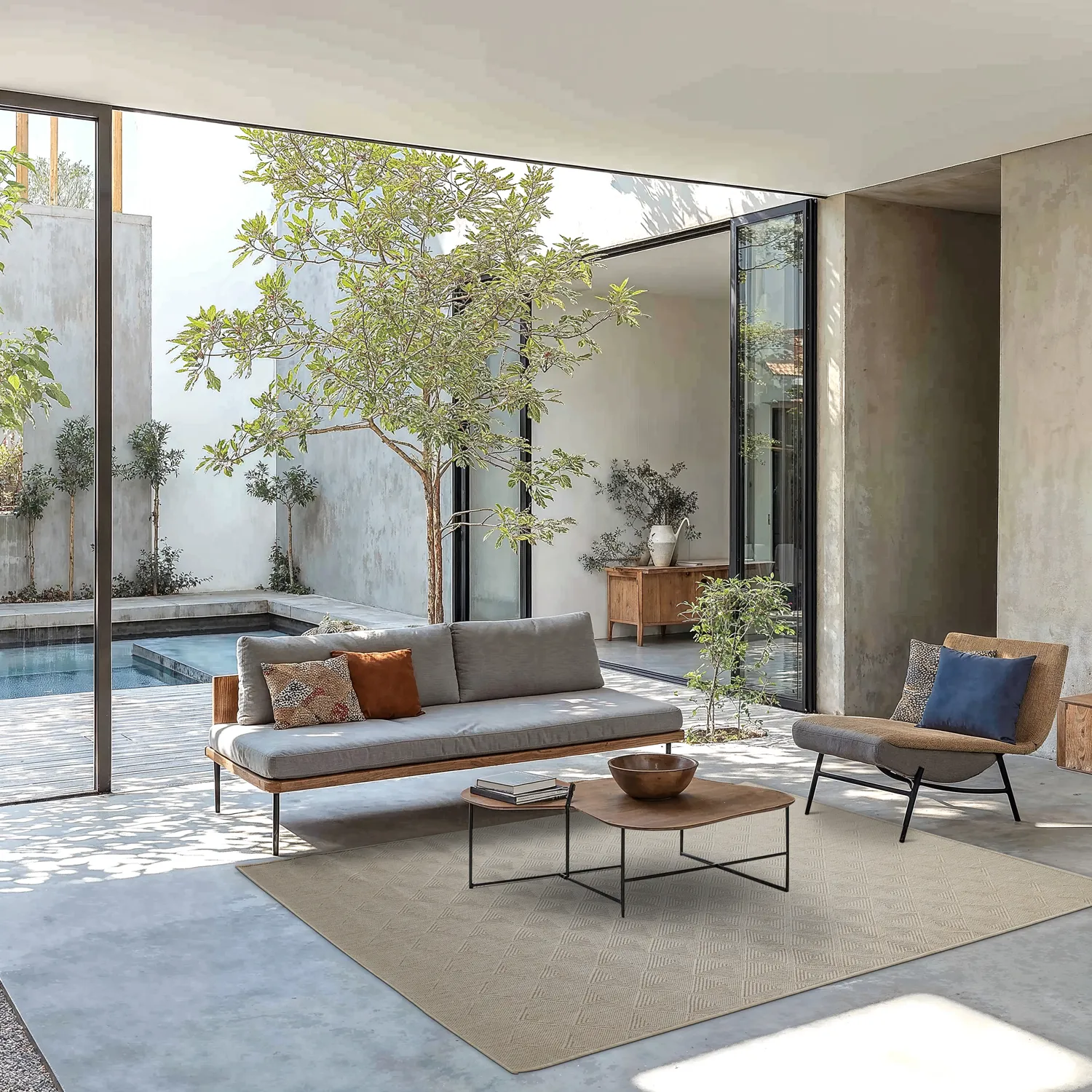 Teppich für innen und außen - Caldwell (beige)