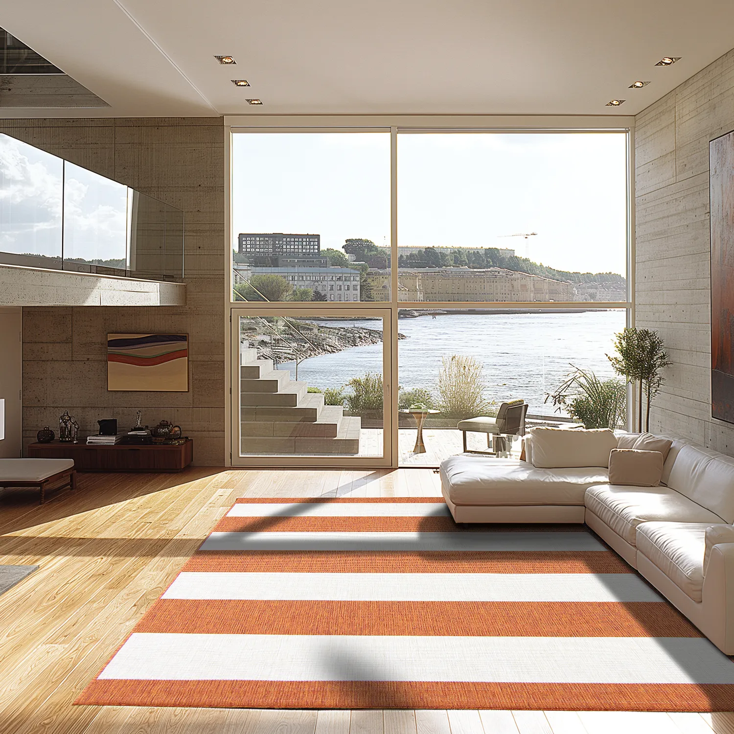 Teppich für innen und außen - Santana (orange)