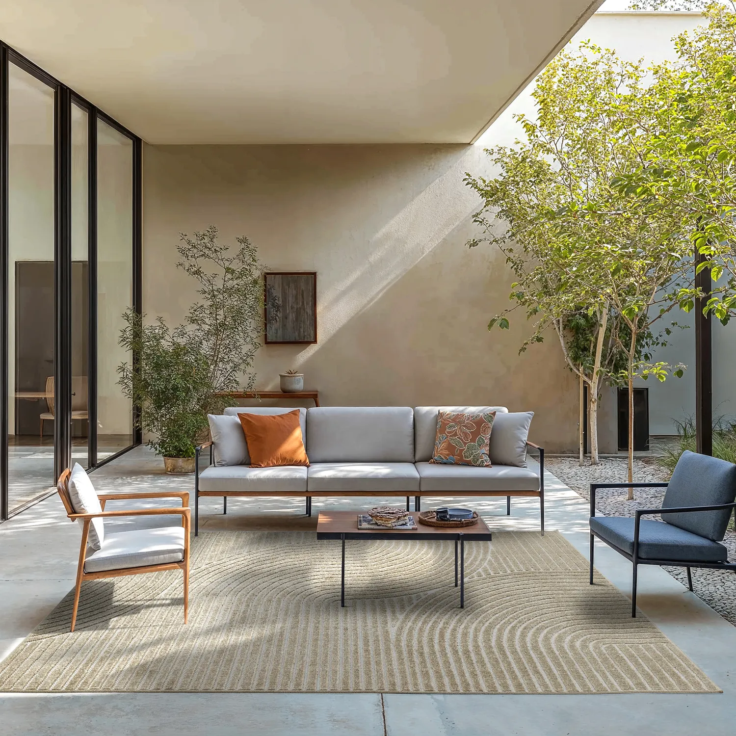 Shaggy intérieur/extérieur - Devon (beige)