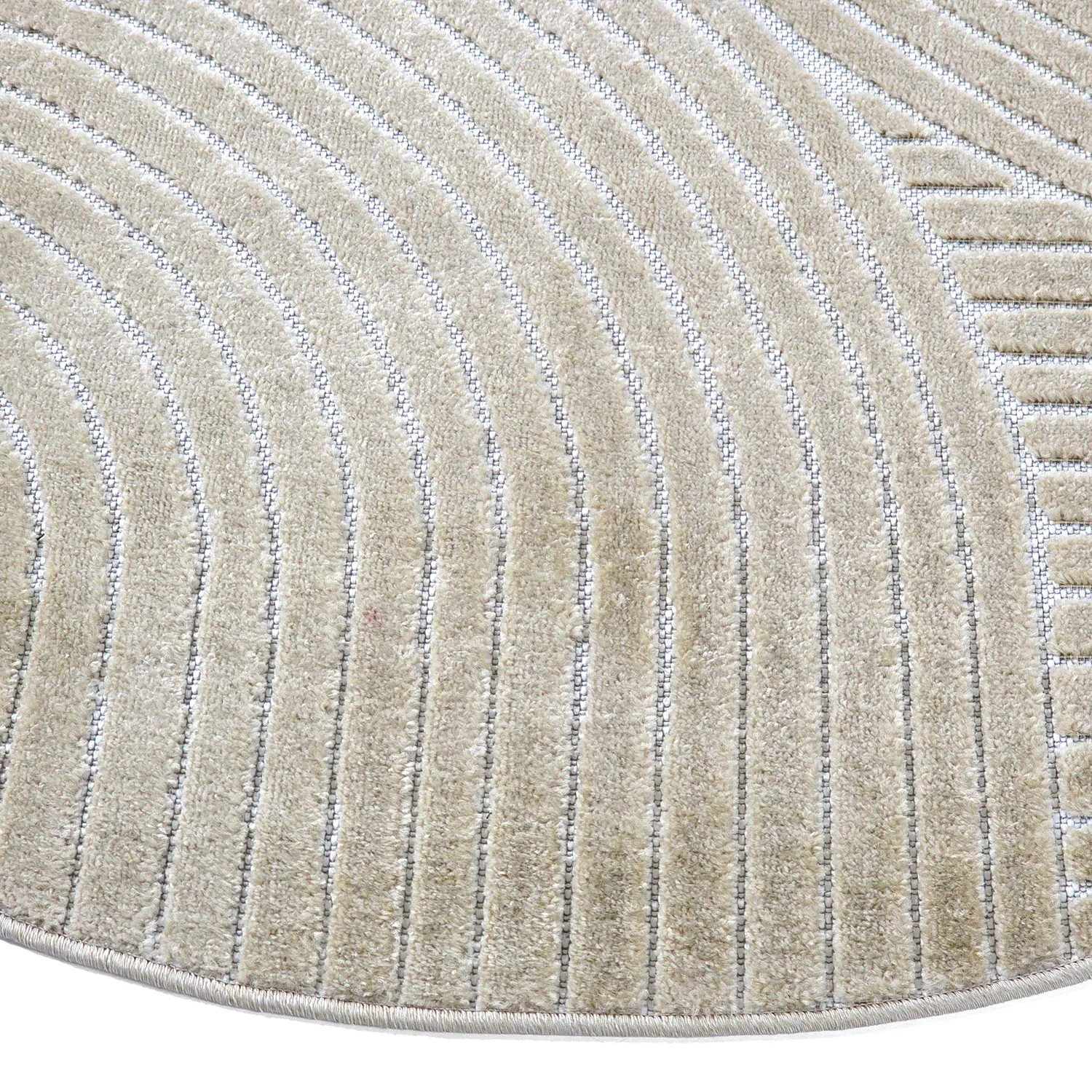 Rund Teppich - Indoor/Outdoor Devon (beige)