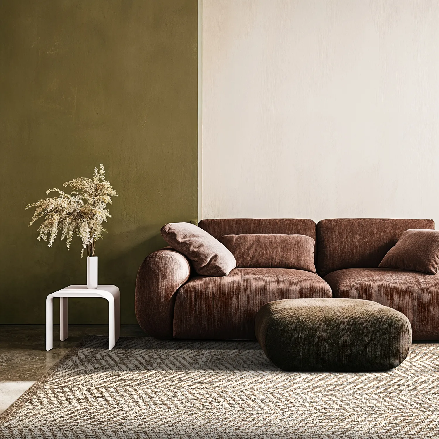 Shaggy intérieur/extérieur - Donora (marron)