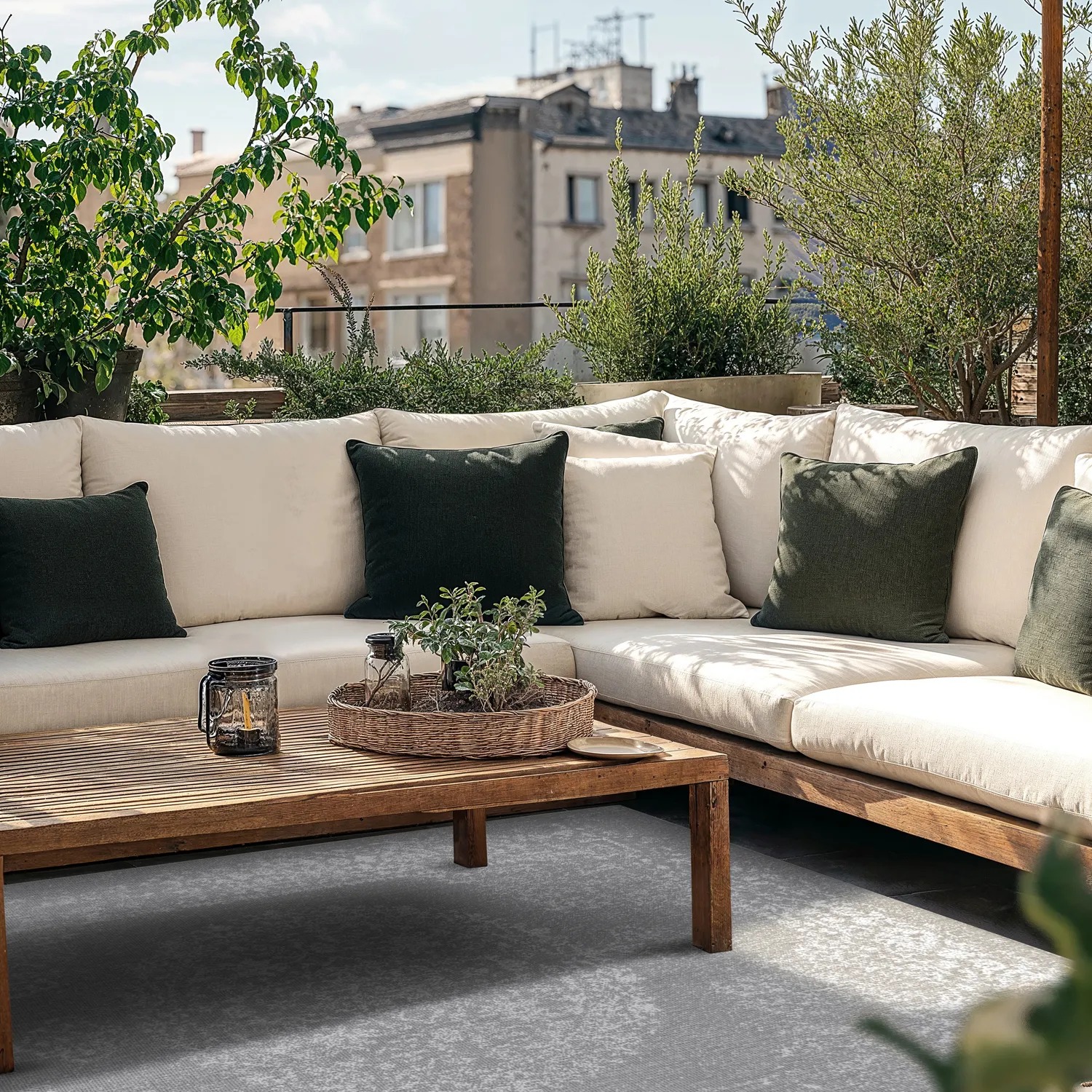 Tapis d’intérieur et d’extérieur - Ellstin (gris)