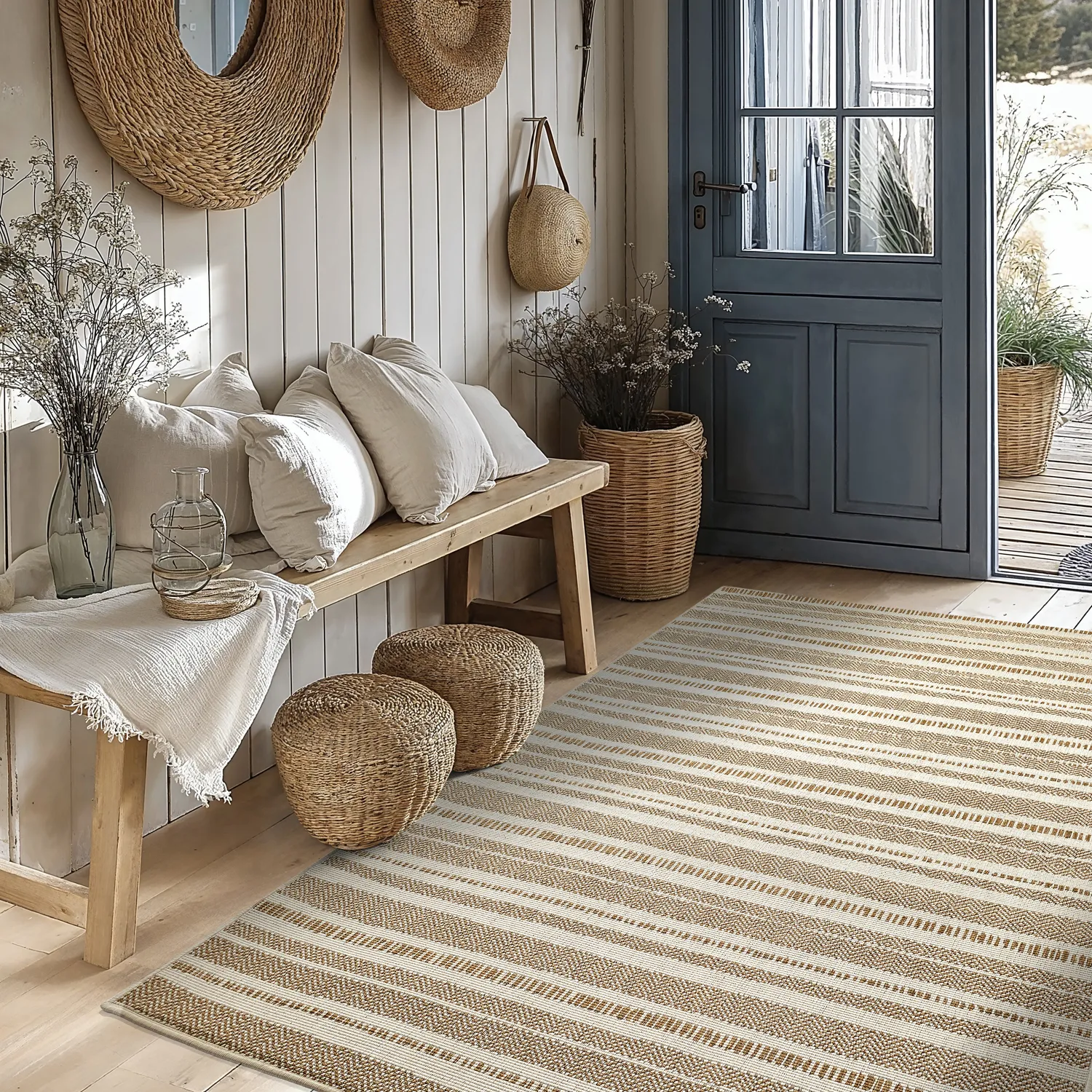 Teppich für innen und außen - Ethan (jute)