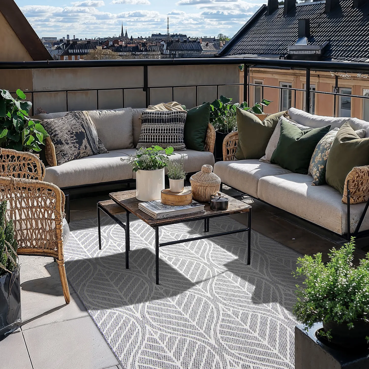 Teppich für innen und außen - Harvey (grau)