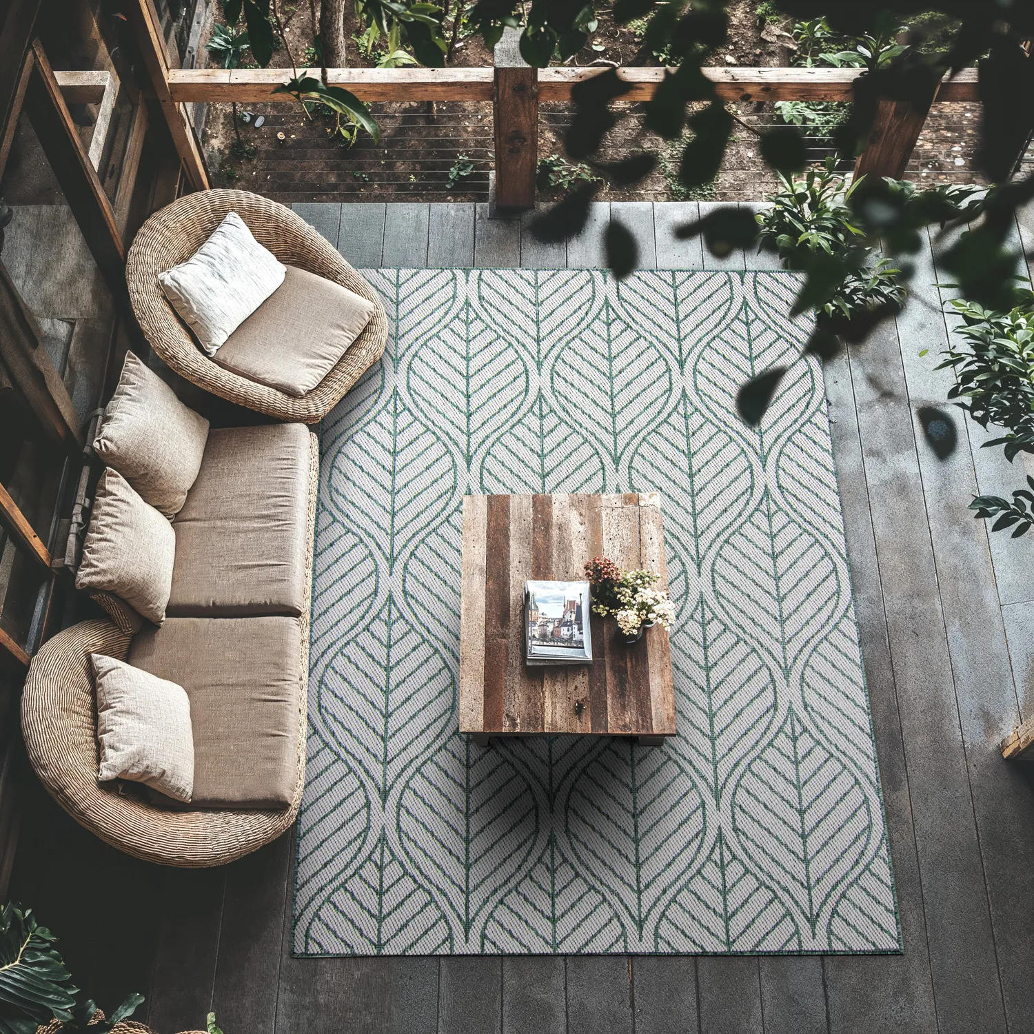 Teppich für innen und außen - Harvey (grün)