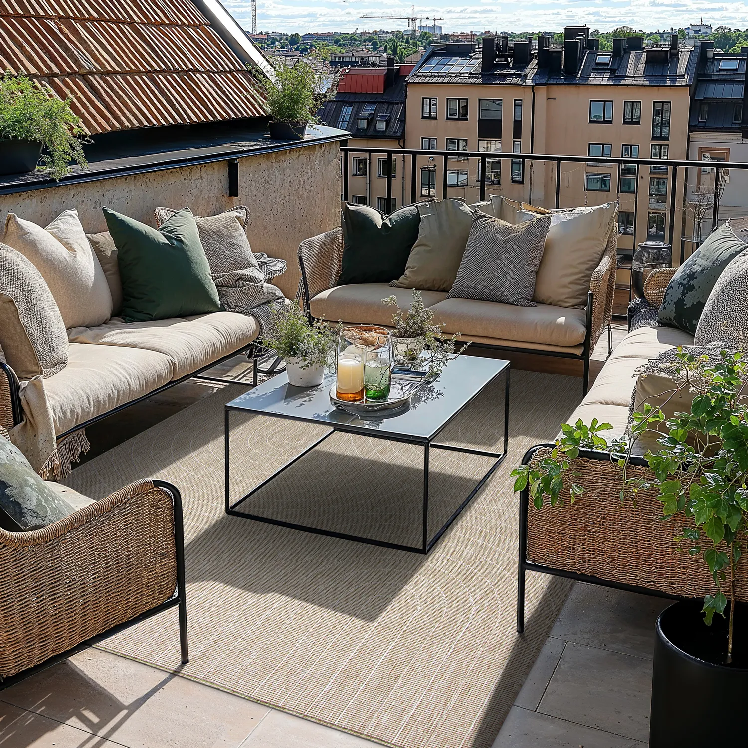 Teppich für innen und außen - Hayden (beige)