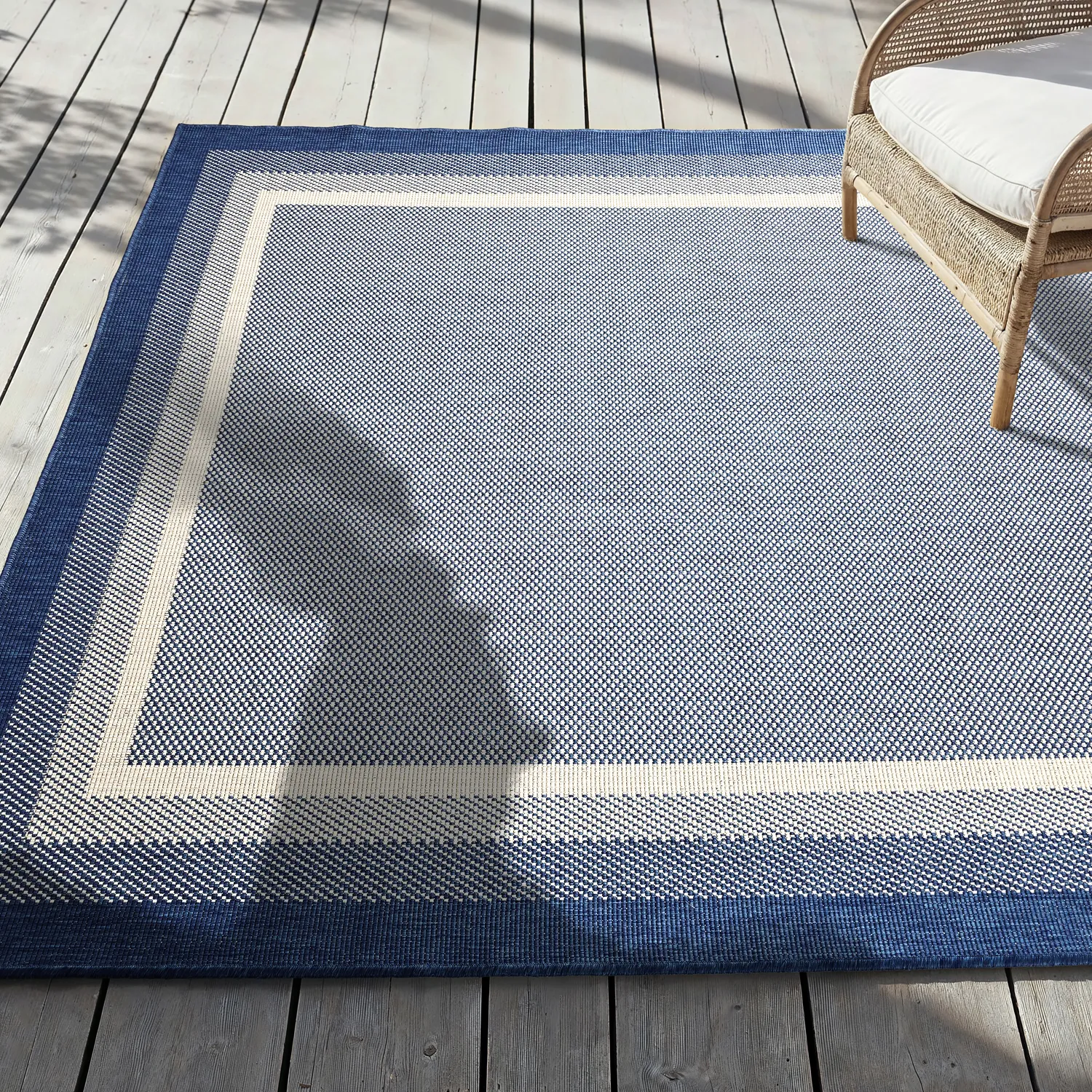 Teppich für innen und außen - Mason (blau)