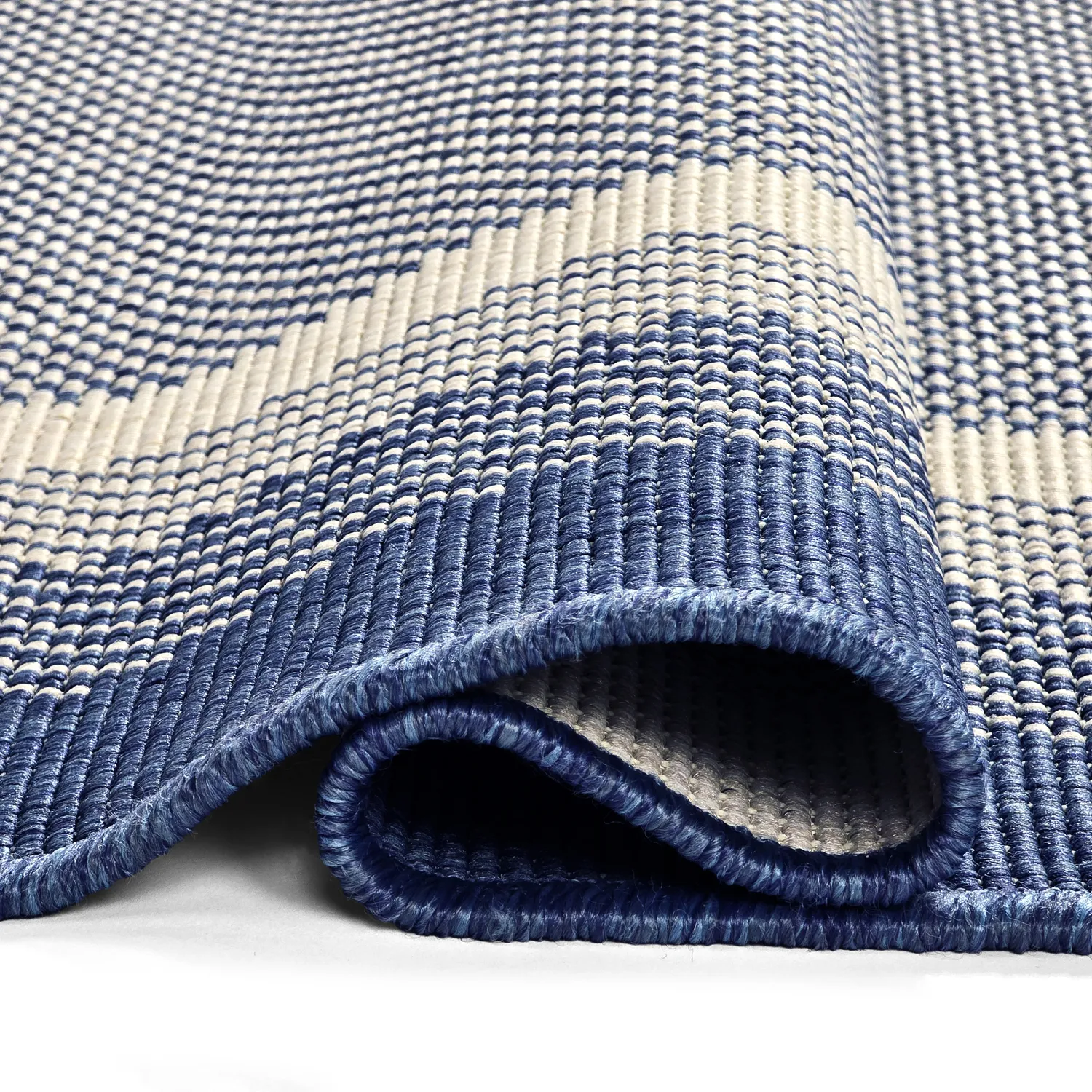 Teppich für innen und außen - Mason (blau)