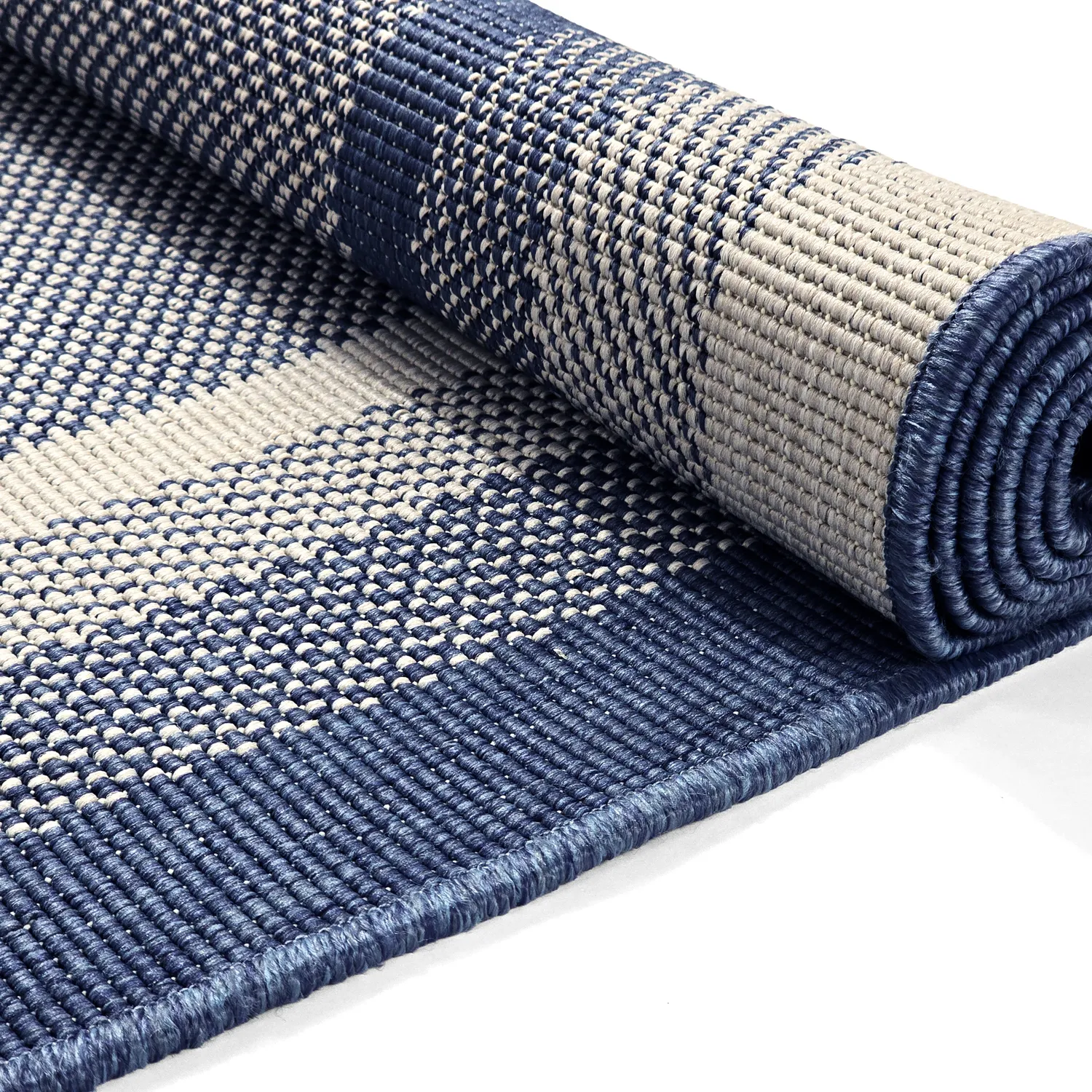 Teppich für innen und außen - Mason (blau)