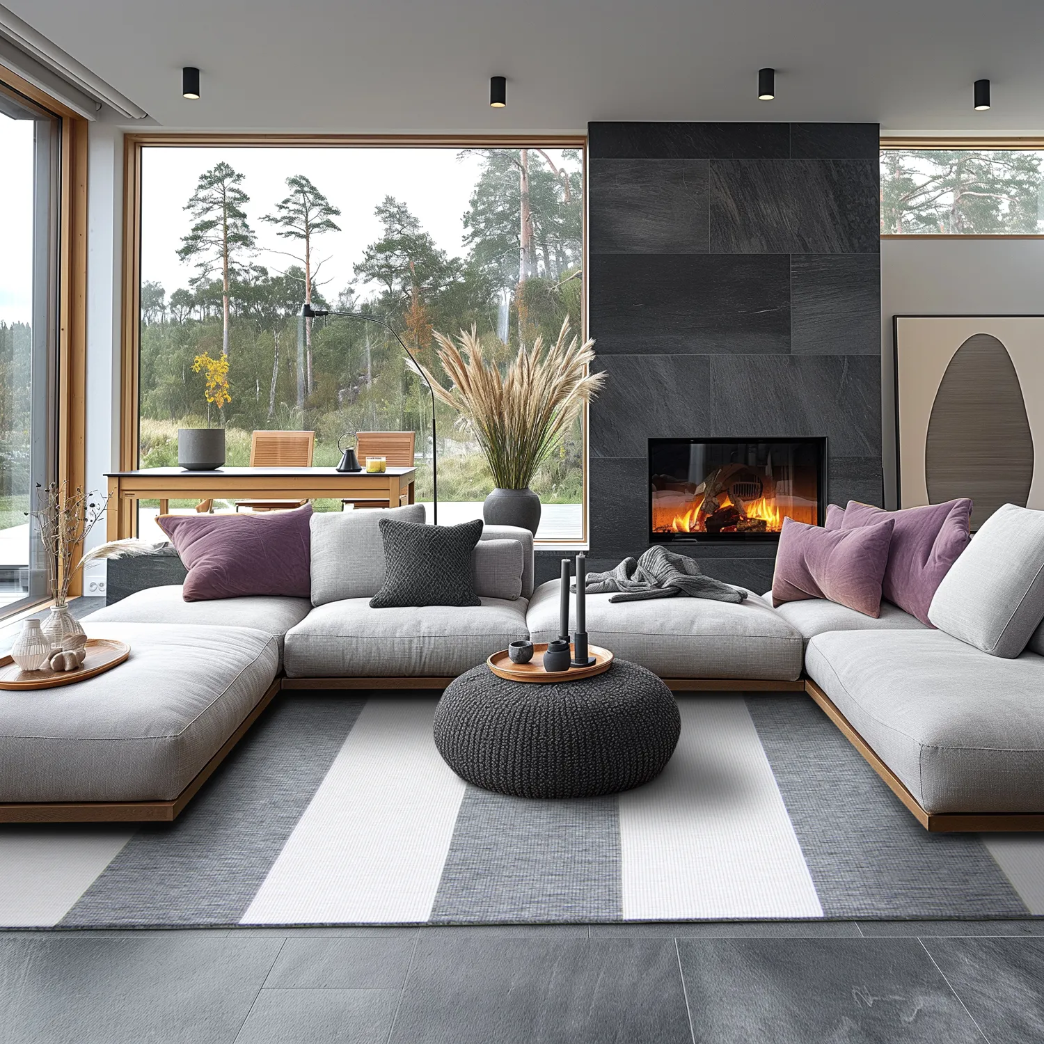 Teppich für innen und außen - Santana (grau)