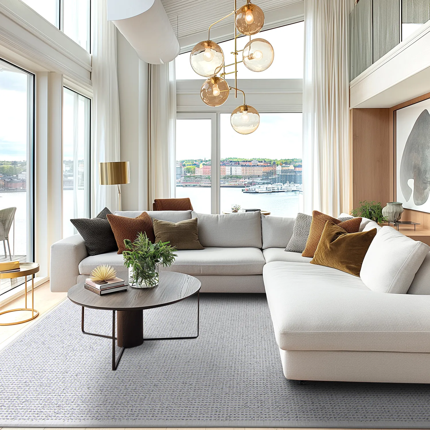 Teppich für innen und außen - Tromsø (silber)