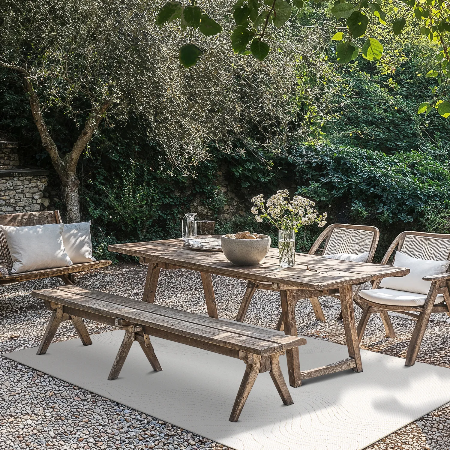 Teppich für innen und außen - Zelmare (cremefarben)