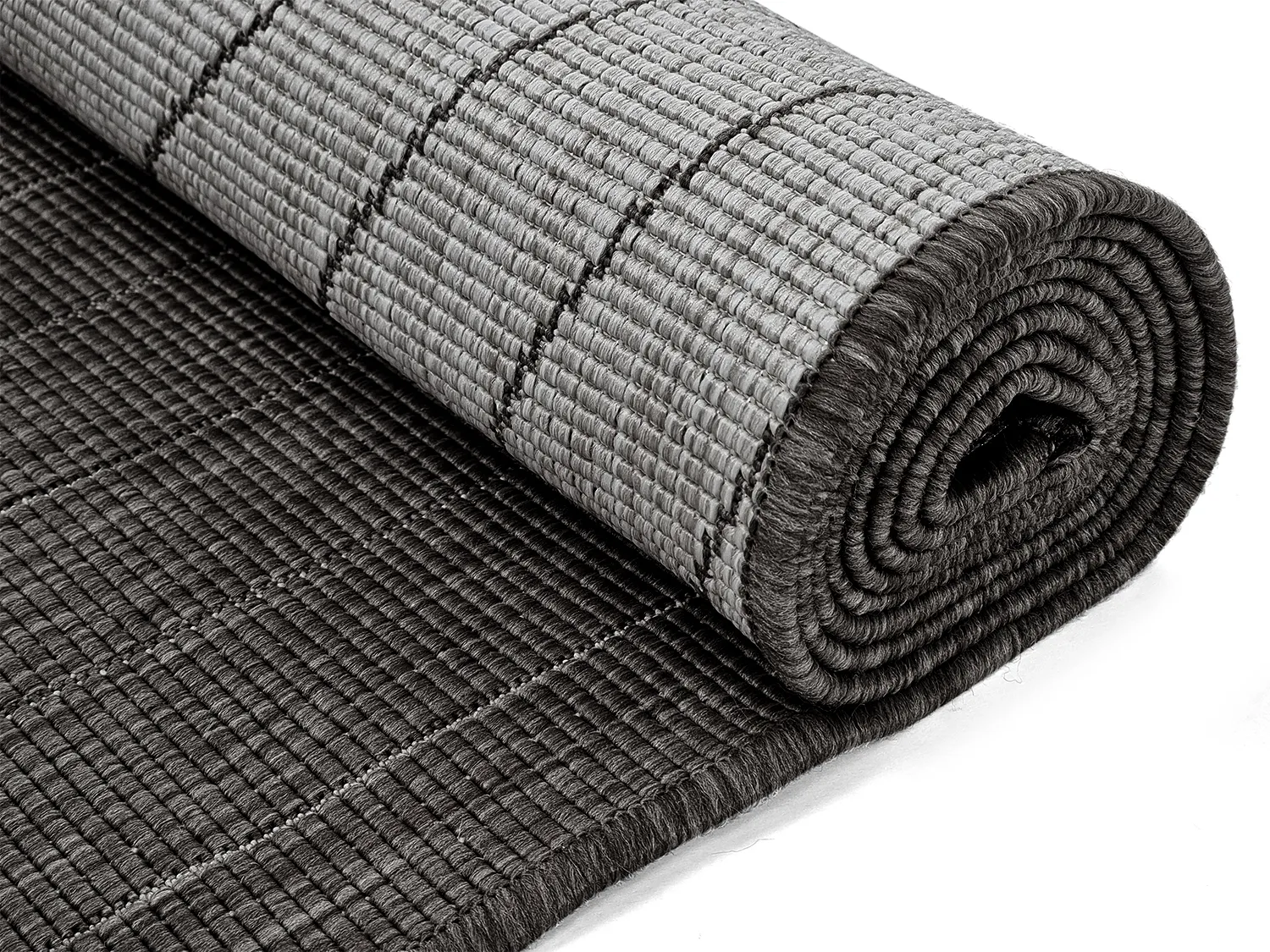 Teppich für innen und außen - Hayden (schwarz)