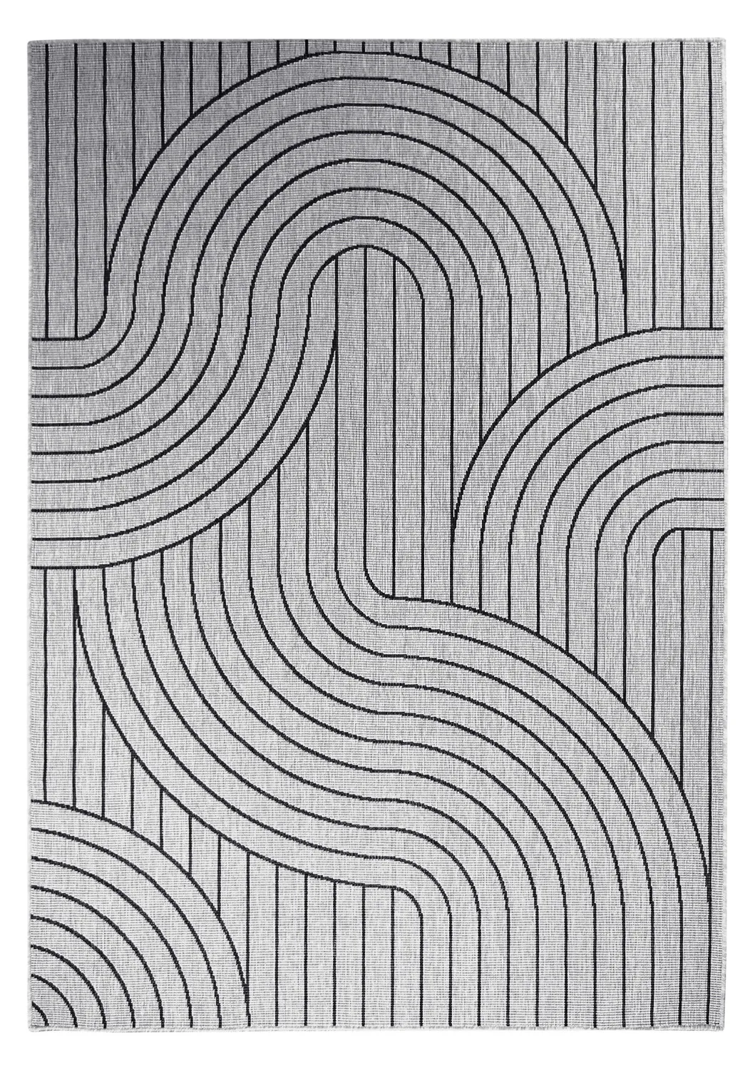 Teppich für innen und außen - Maynard (schwarz)