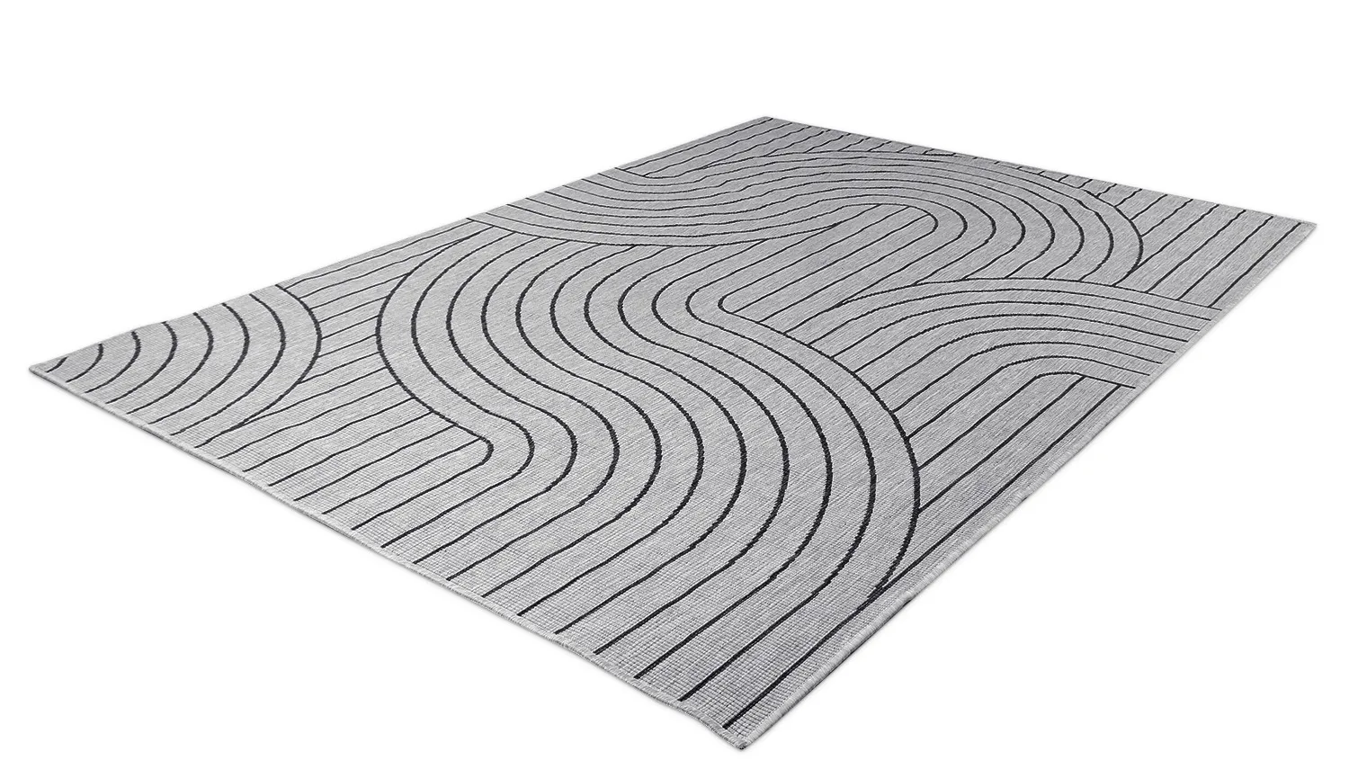 Teppich für innen und außen - Maynard (schwarz)