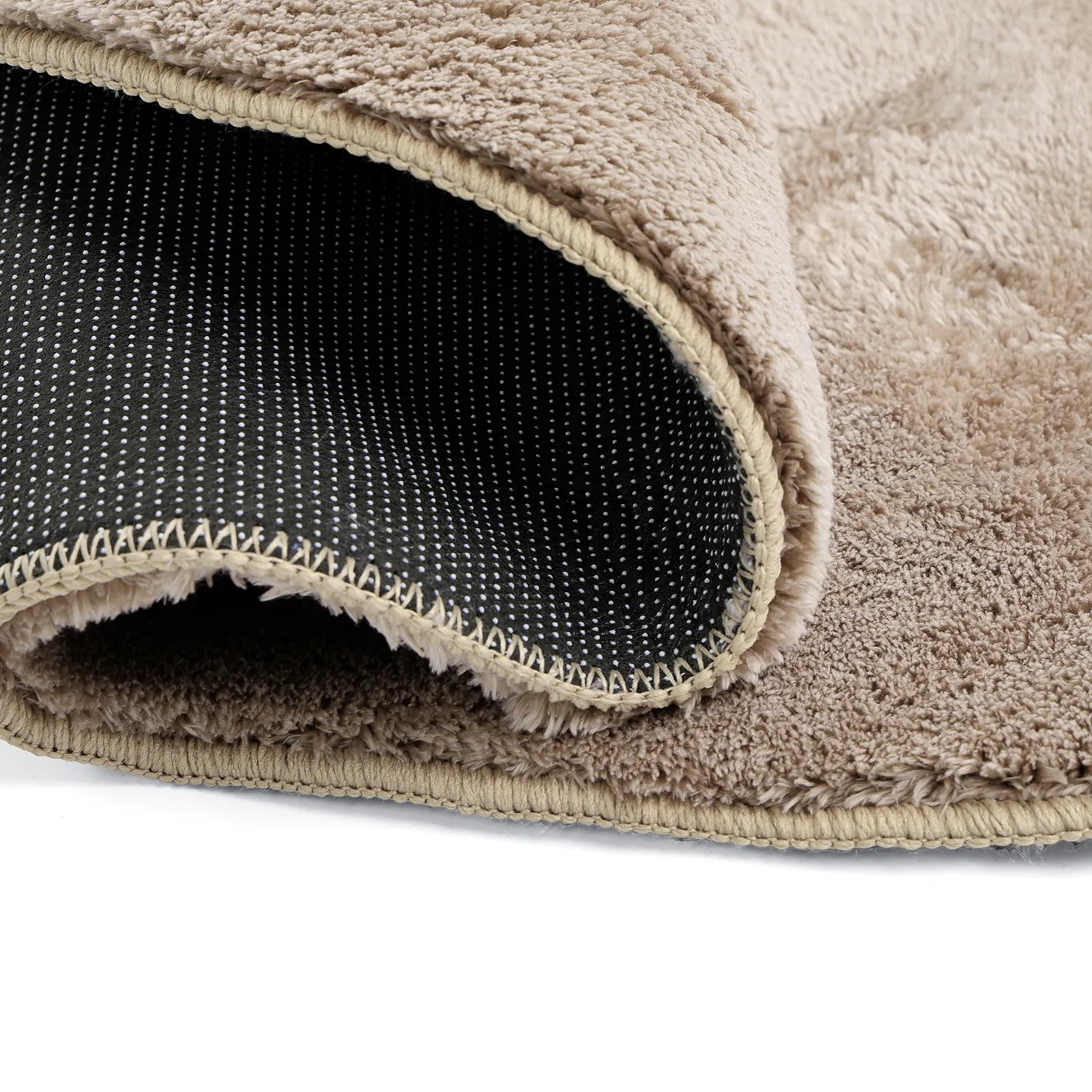 Tapis Rond Ondulé - Aranga Super Soft Fur (marron)