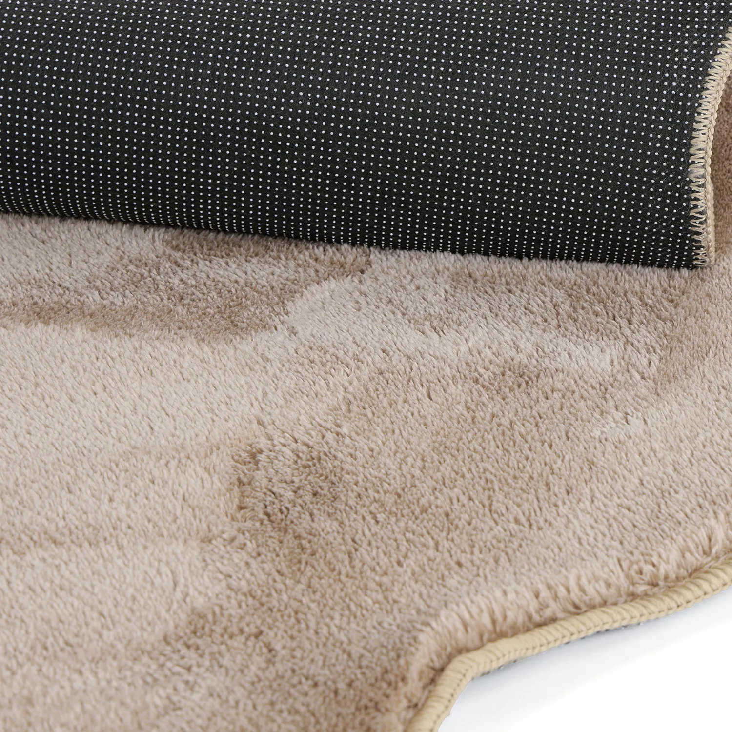 Tapis Rond Ondulé - Aranga Super Soft Fur (marron)