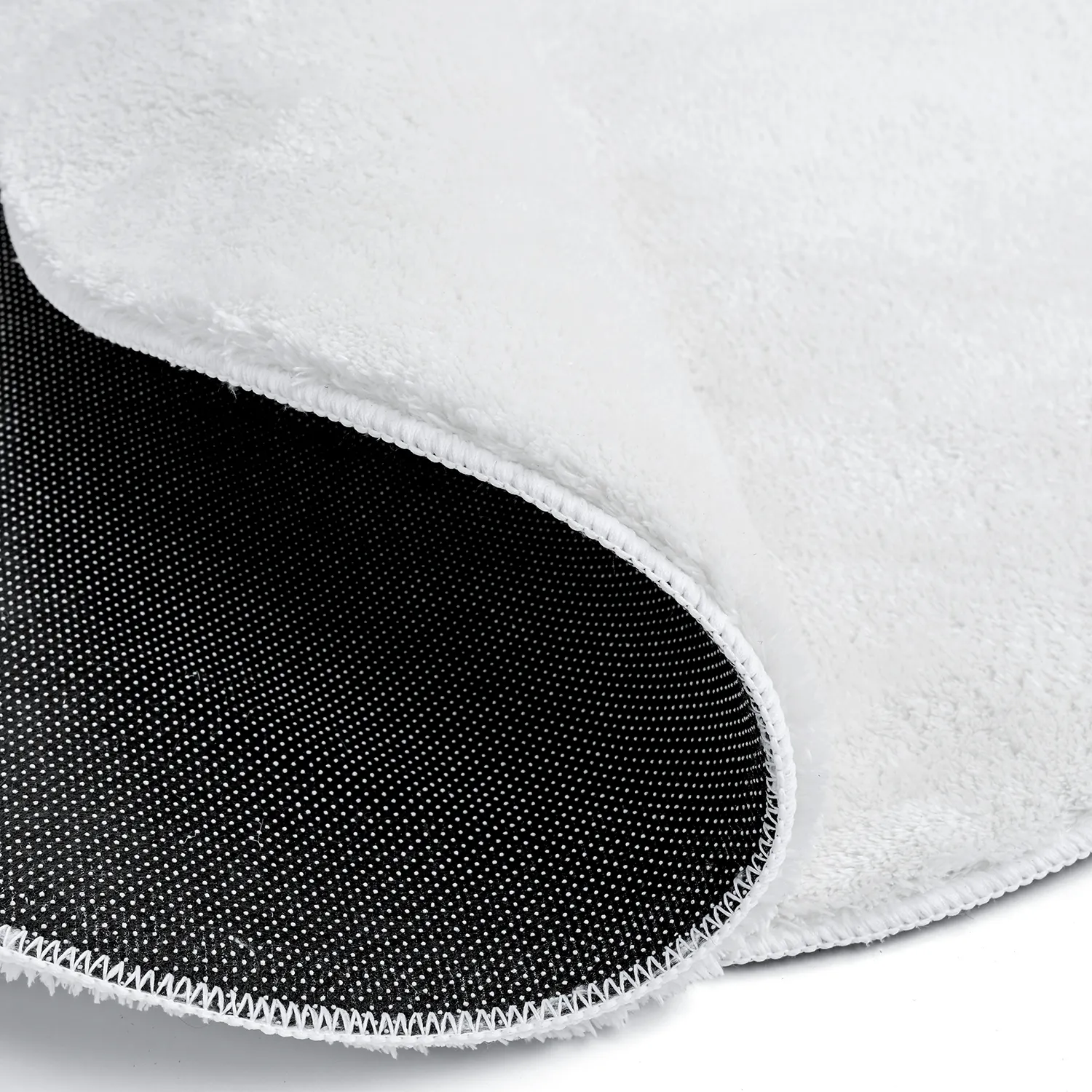 Tapis Rond Ondulé - Aranga Super Soft Fur (blanc)