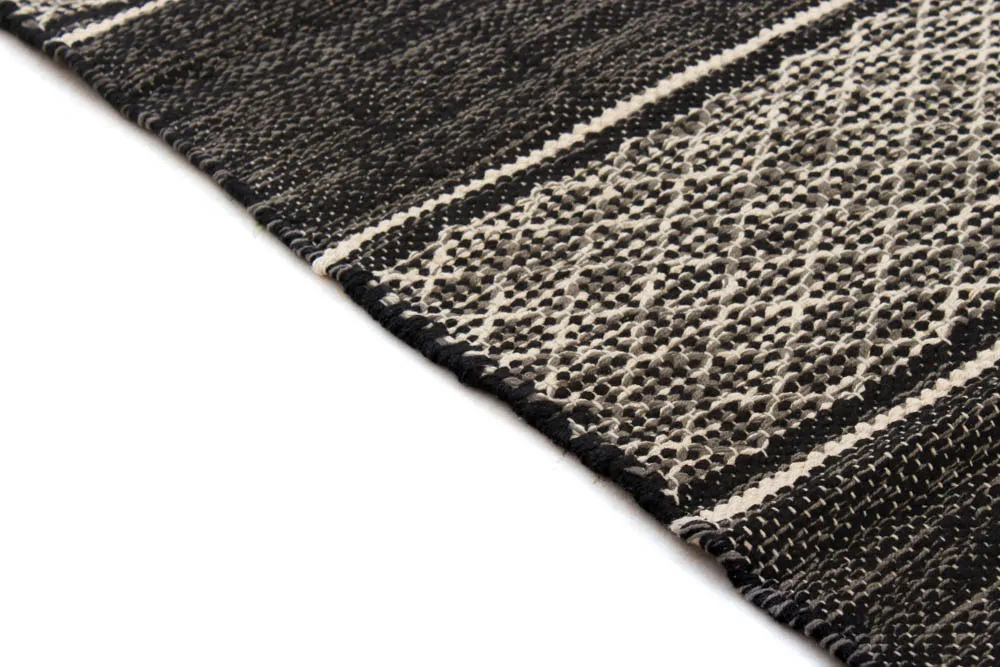 Flickenteppich - Visby (Schwarz)