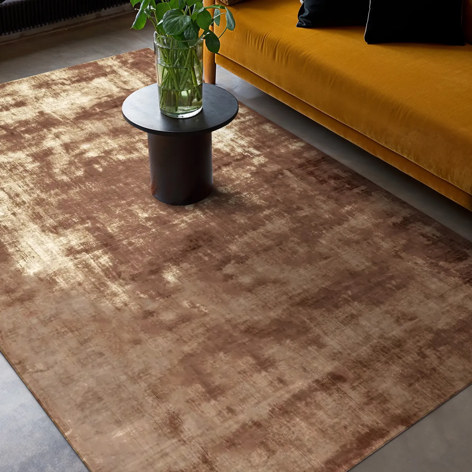 Viskose-teppich - Jodhpur Special Luxury Edition (braun)