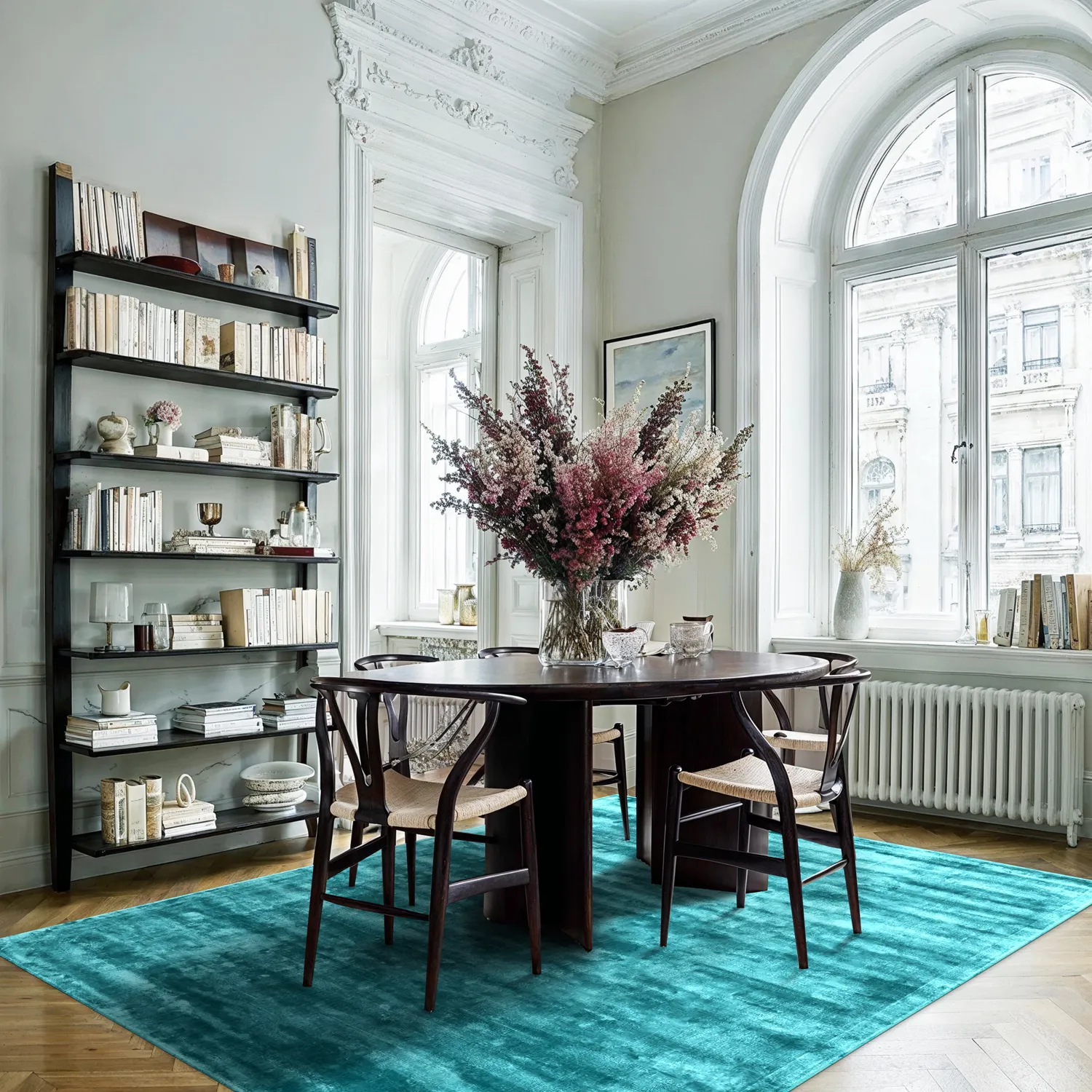 Viskose-teppich - Jodhpur Special Luxury Edition (türkis)