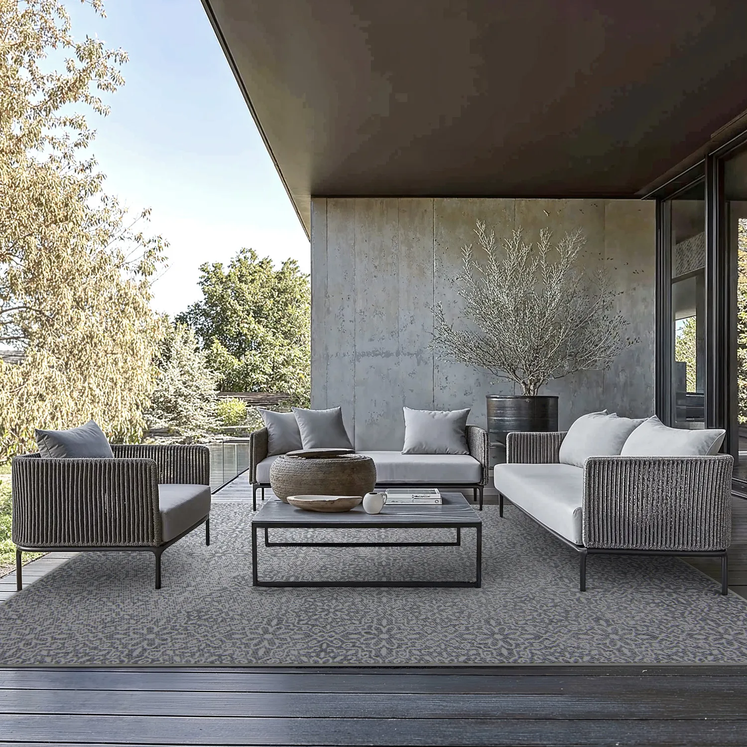 Tapis Intérieurs/Extérieurs - Alesund (gris)