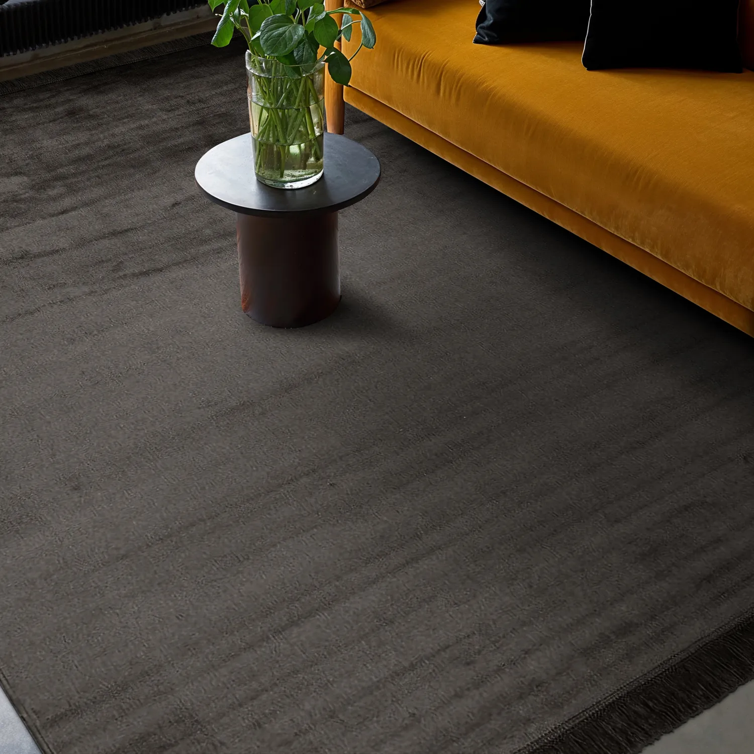 Wilton-Teppich - Art Silk (schwarz)