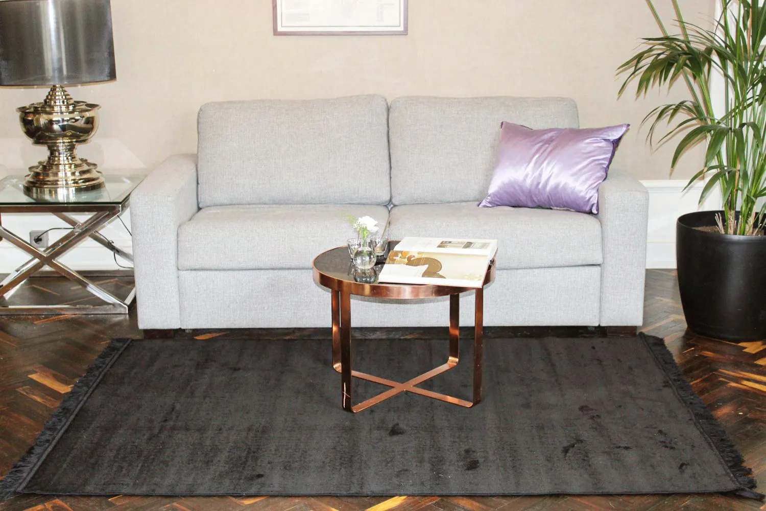 Wilton-Teppich - Art Silk (schwarz)