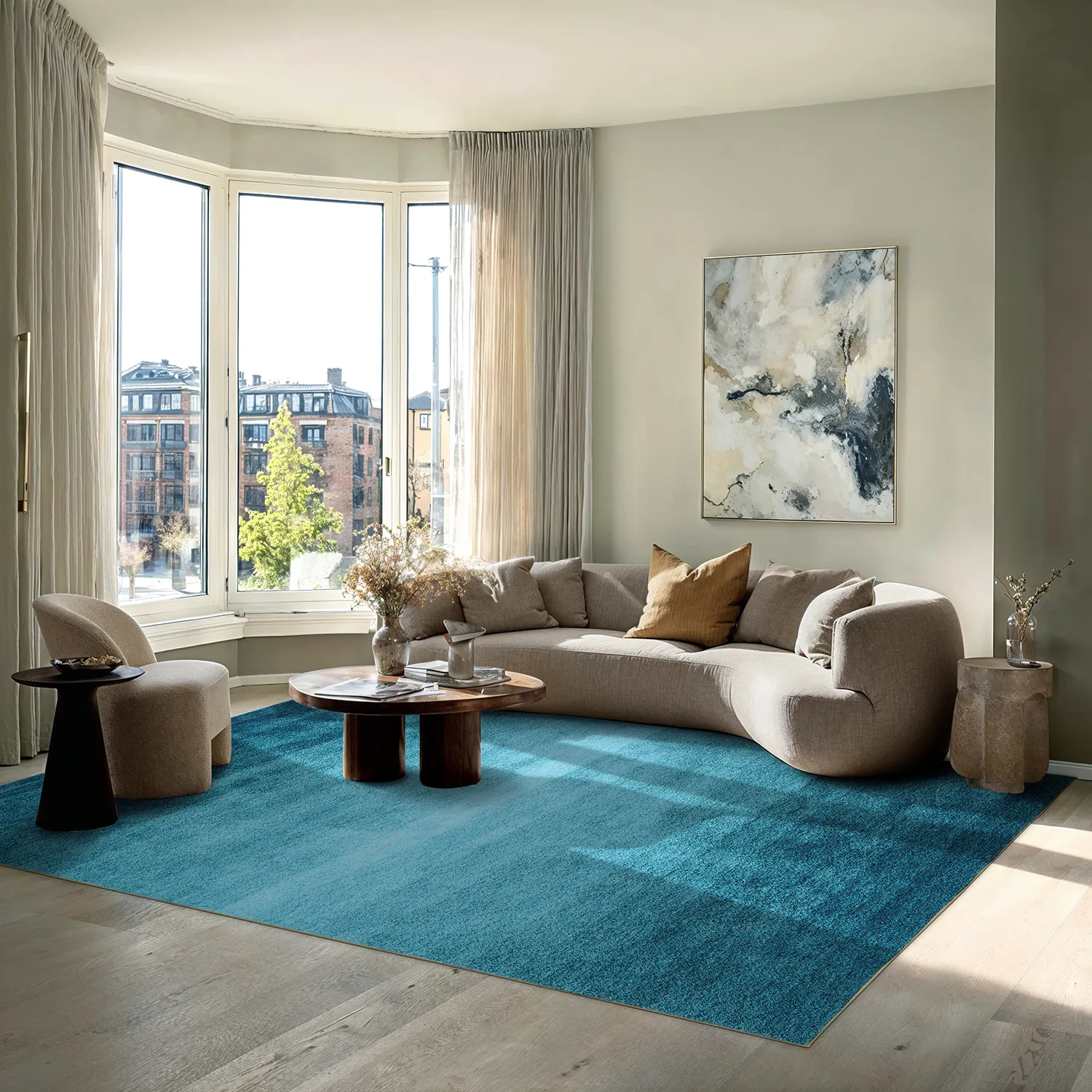 Wilton-Teppich - Bacalar (hellblau)